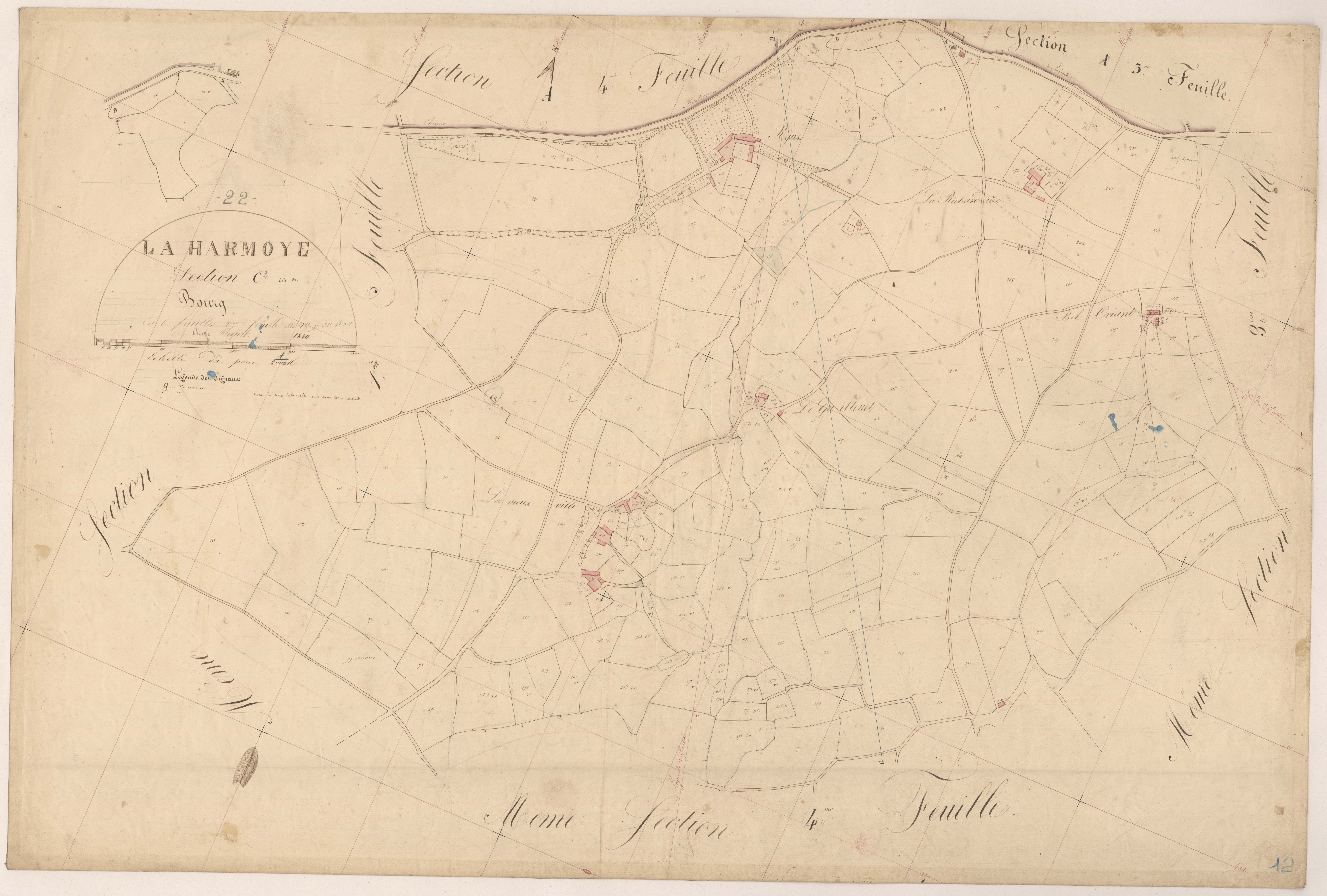 La Harmoye - Section C, 2e feuille