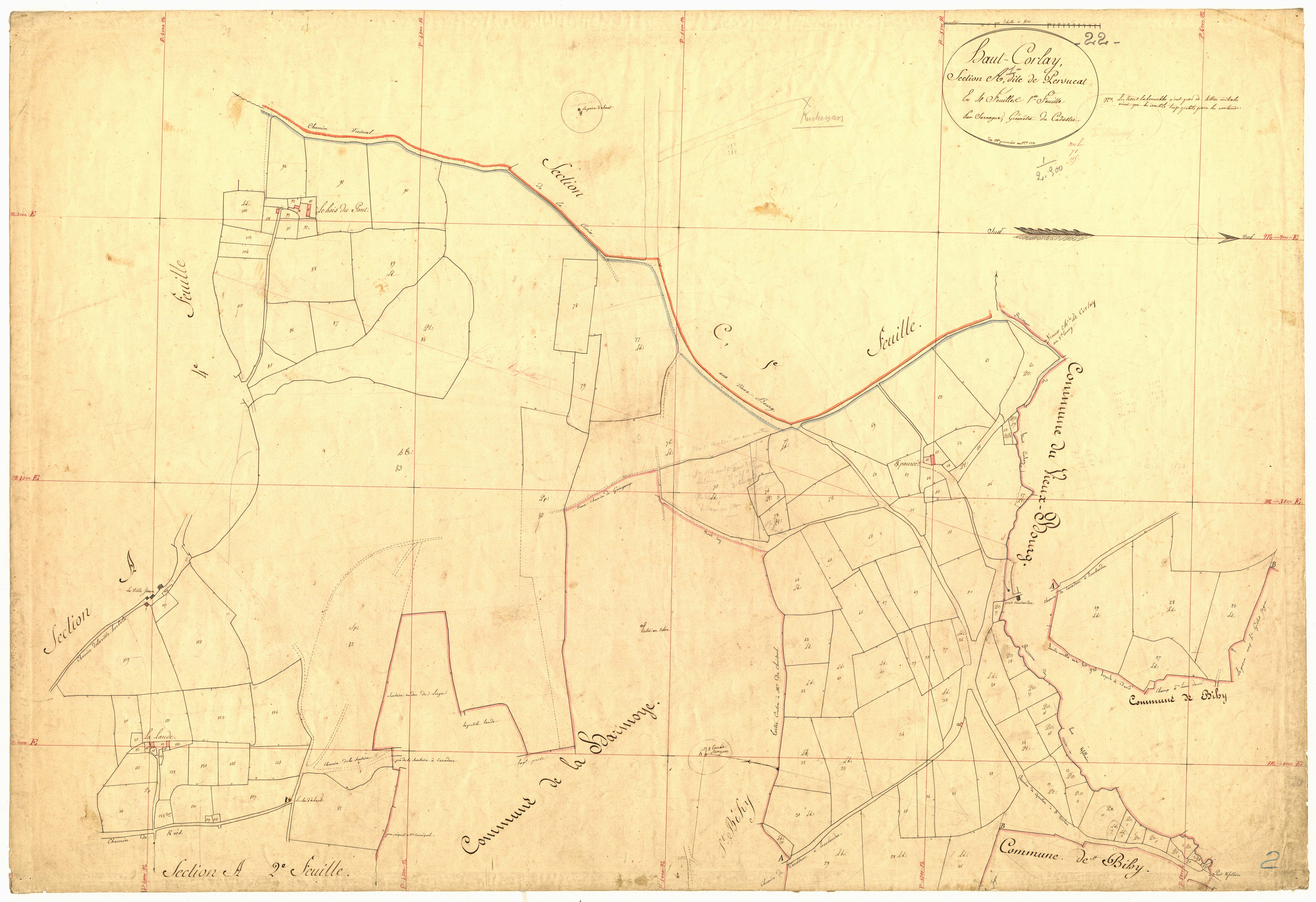 Le Haut-Corlay - Section A, 1re feuille