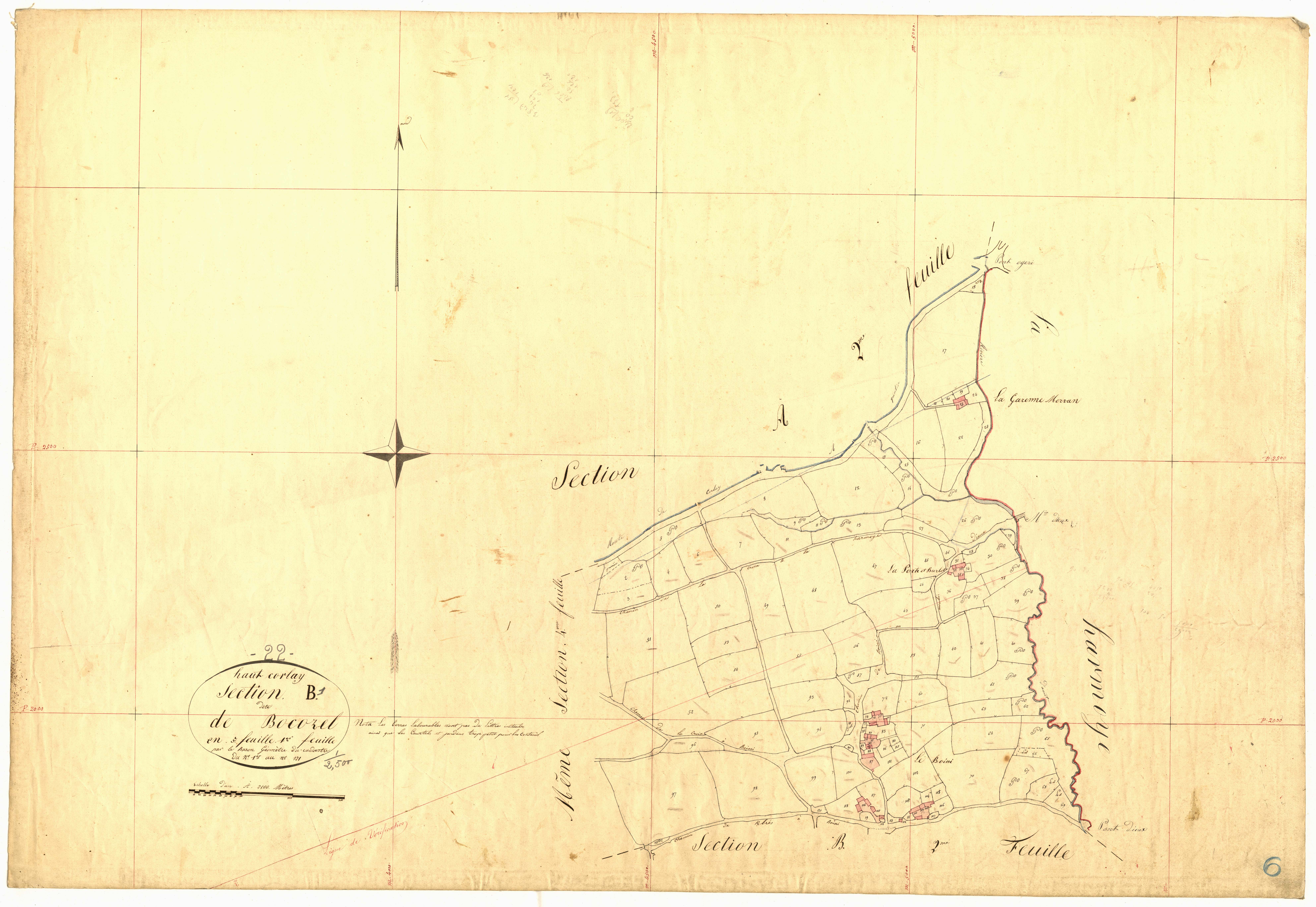 Le Haut-Corlay - Section B, 1re feuille