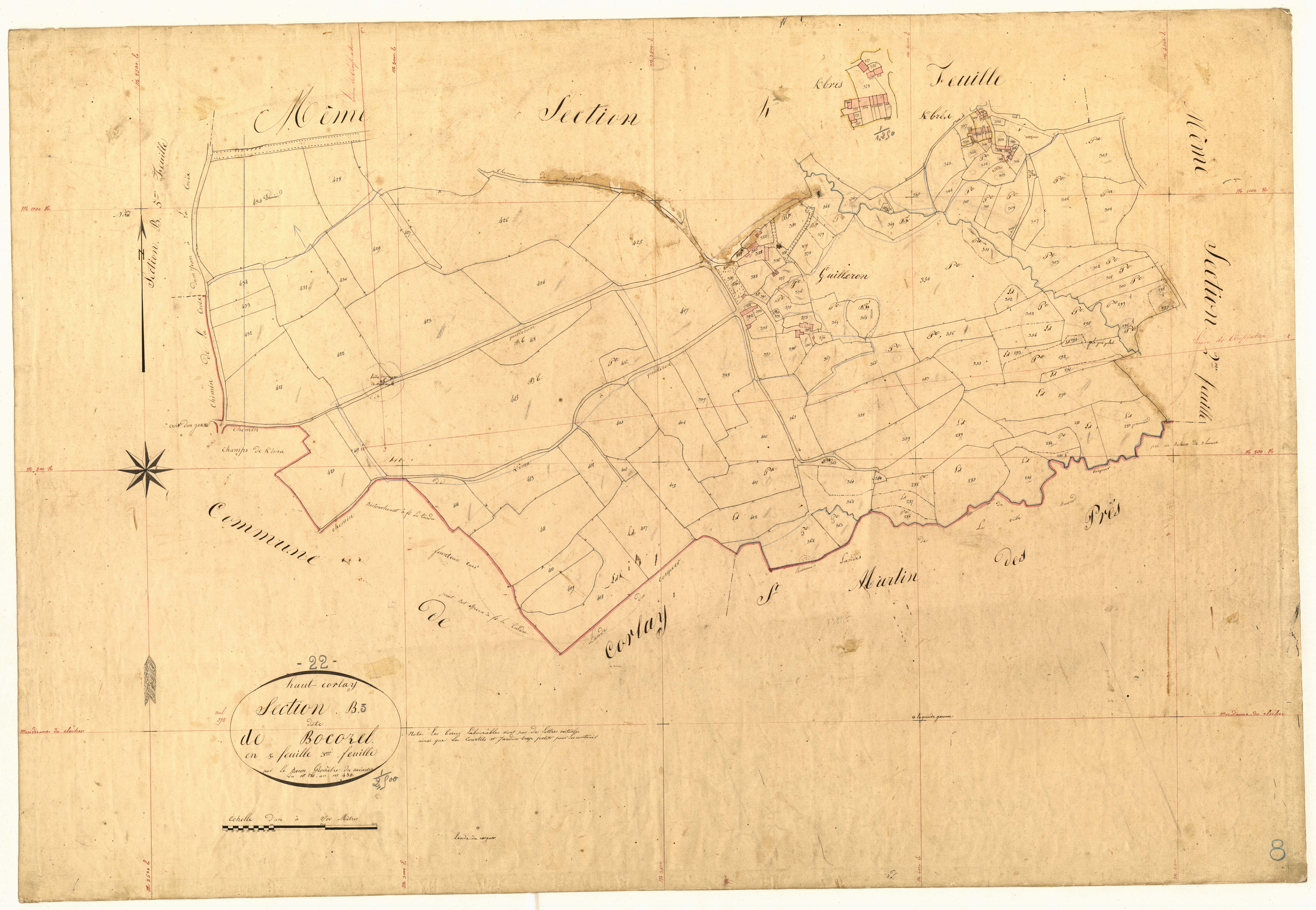 Le Haut-Corlay - Section B, 3e feuille
