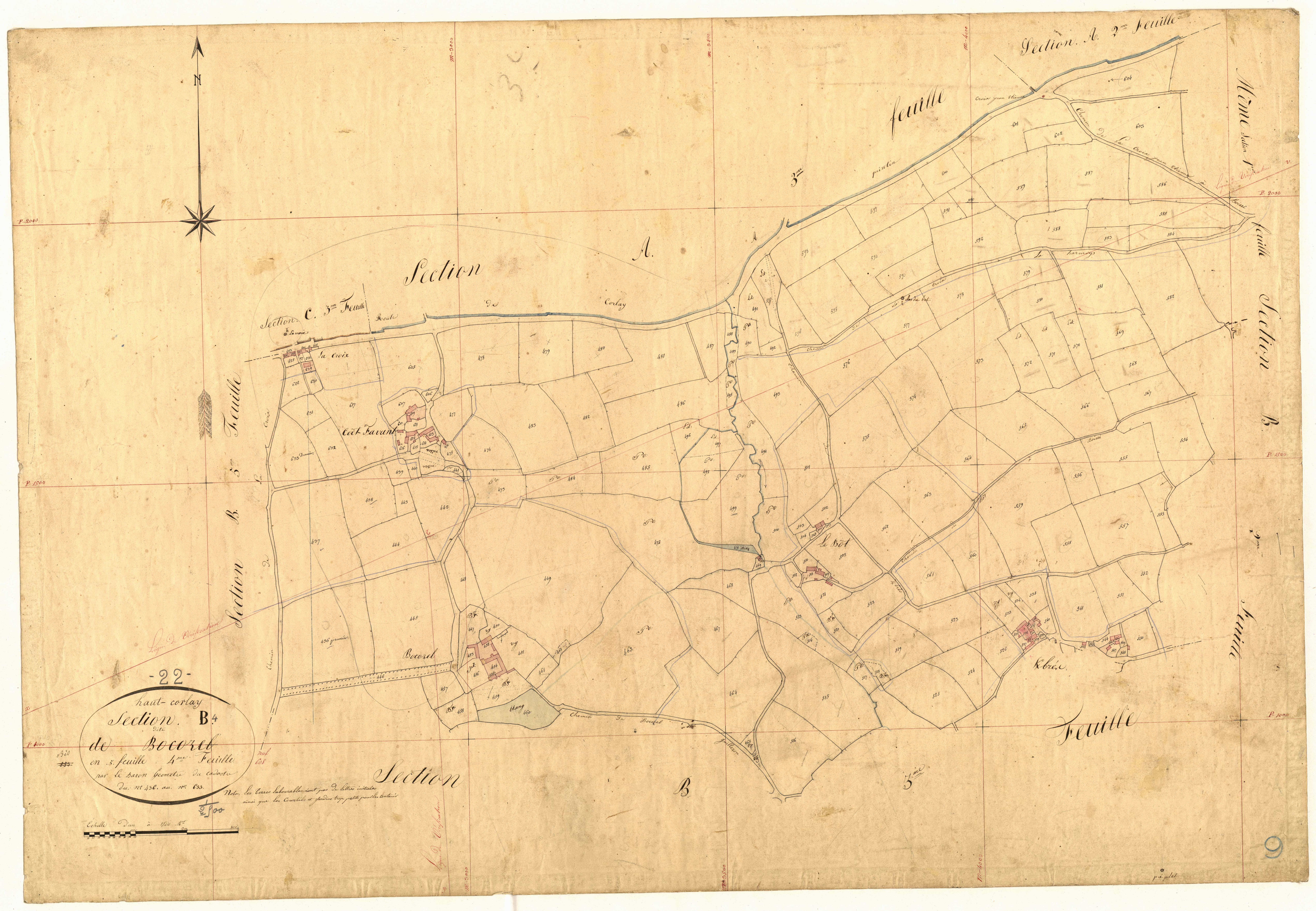 Le Haut-Corlay - Section B, 4e feuille
