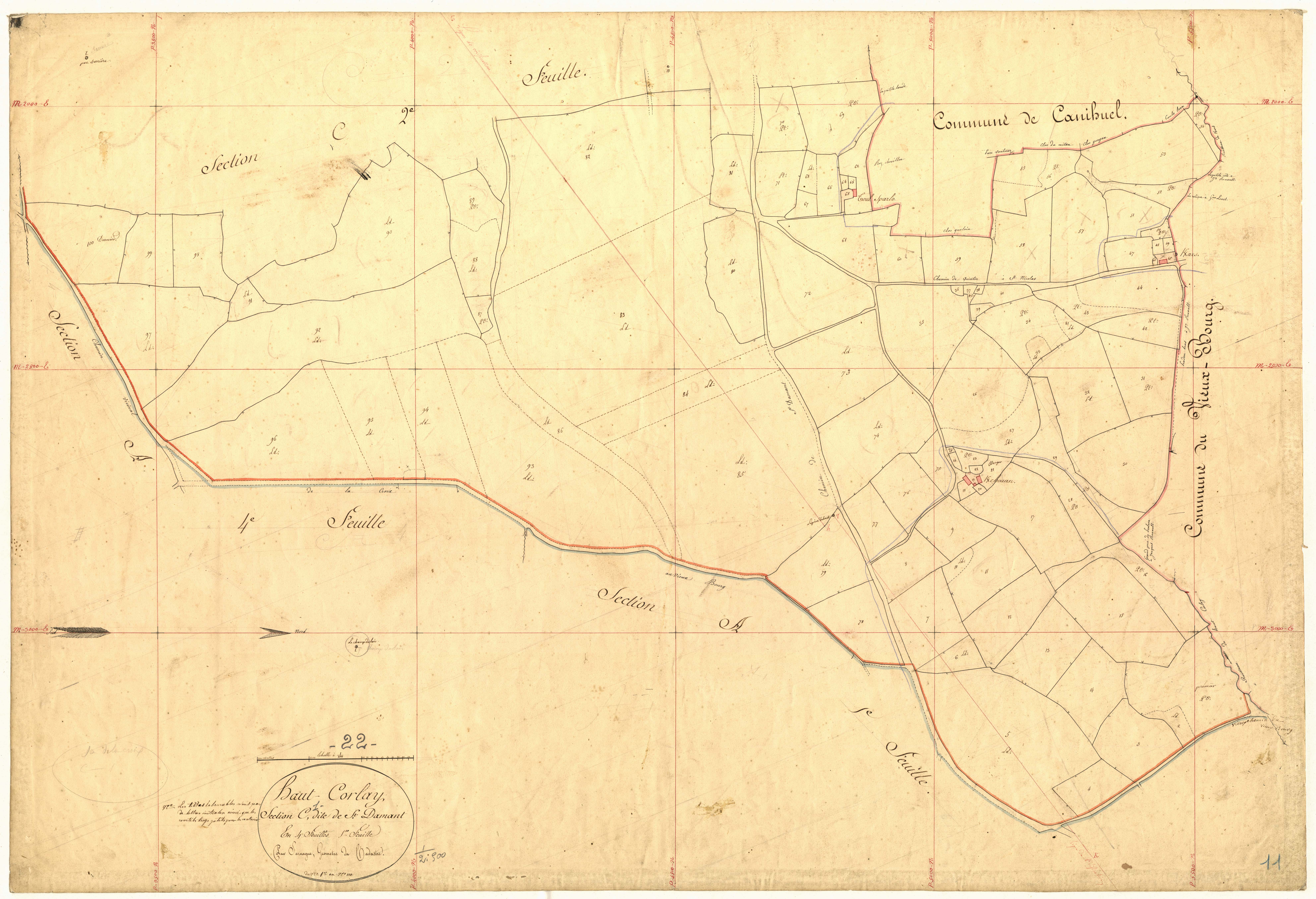 Le Haut-Corlay - Section C, 1re feuille