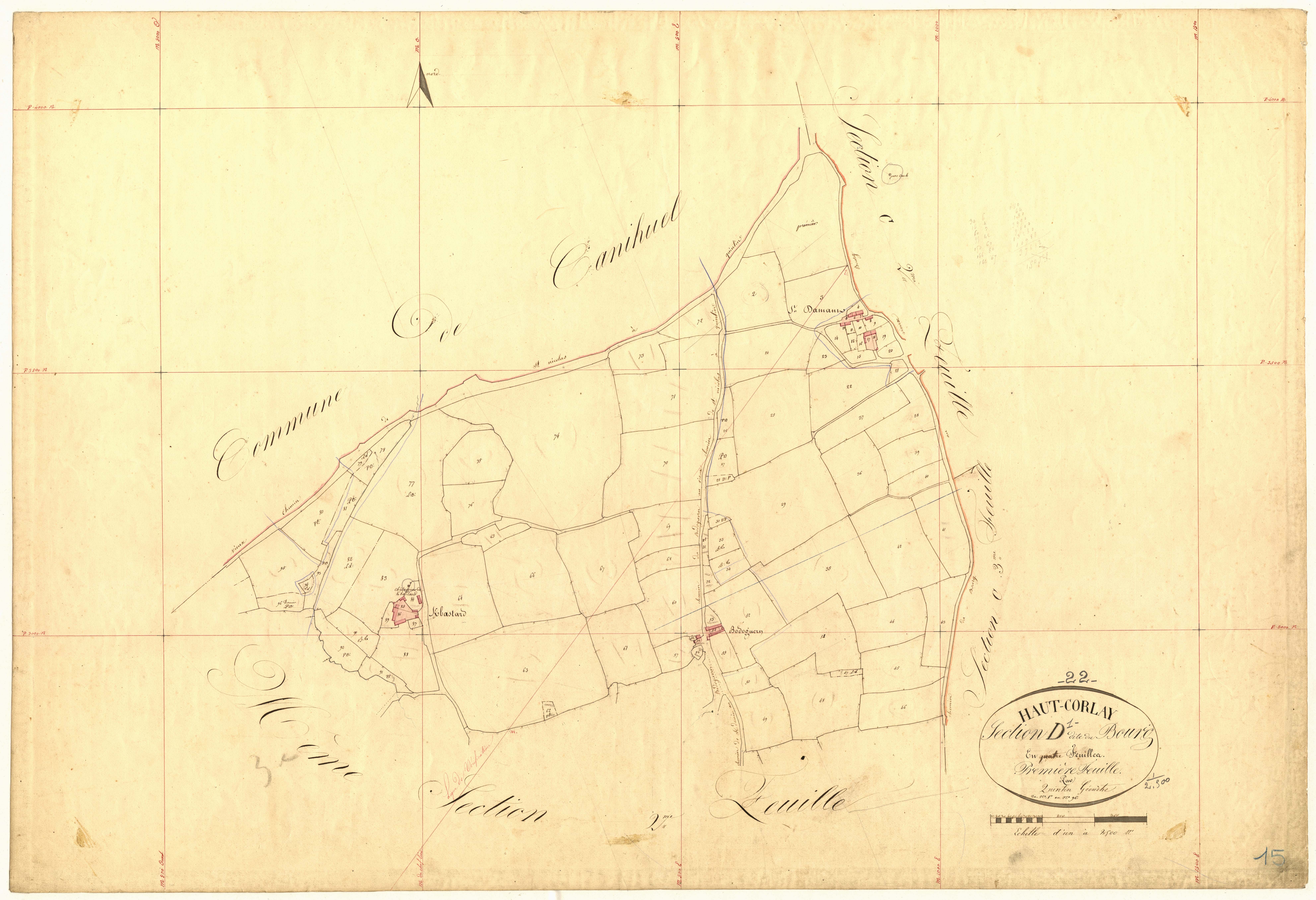 Le Haut-Corlay - Section D, 1re feuille