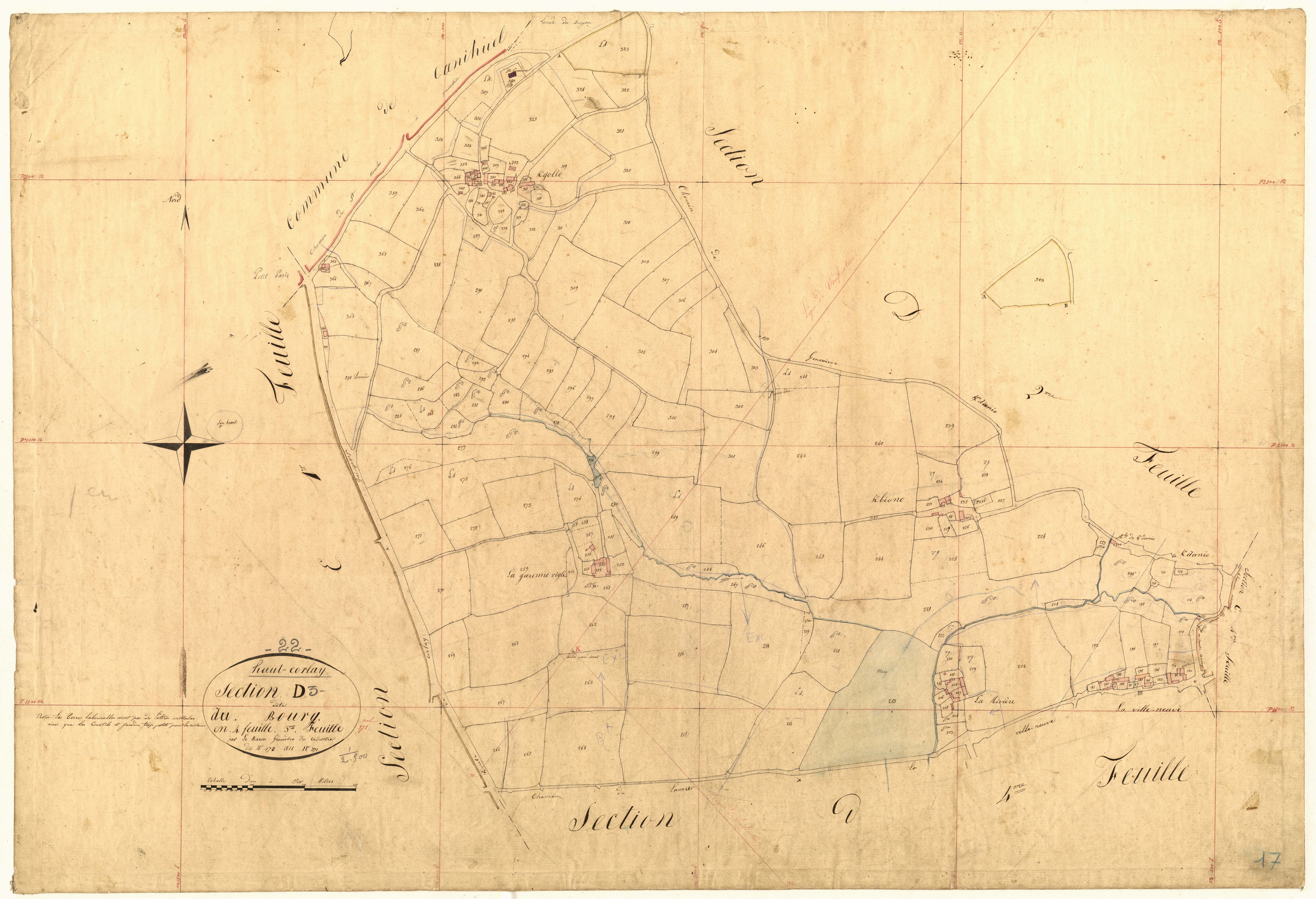 Le Haut-Corlay - Section D, 3e feuille