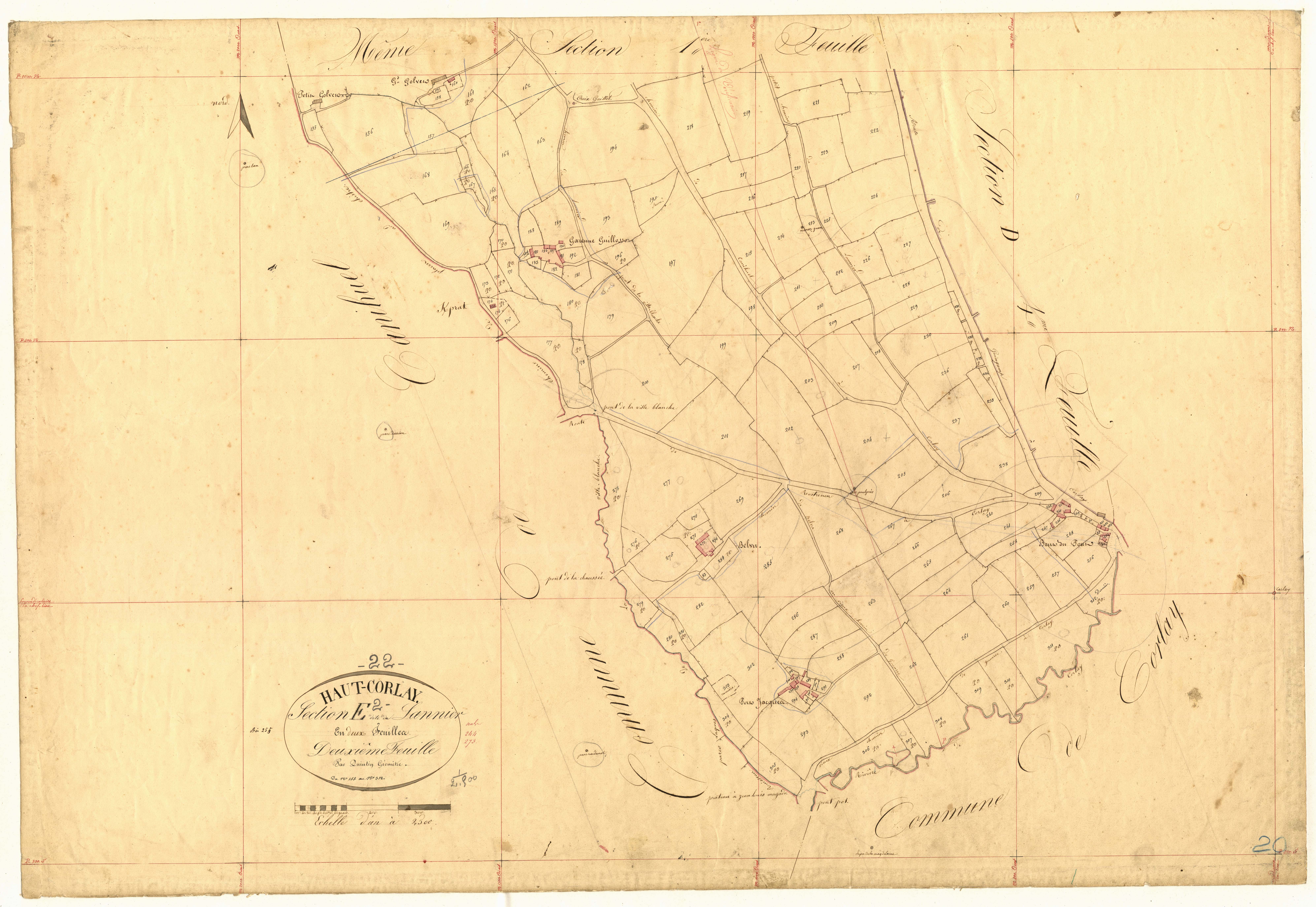 Le Haut-Corlay - Section E, 2e feuille