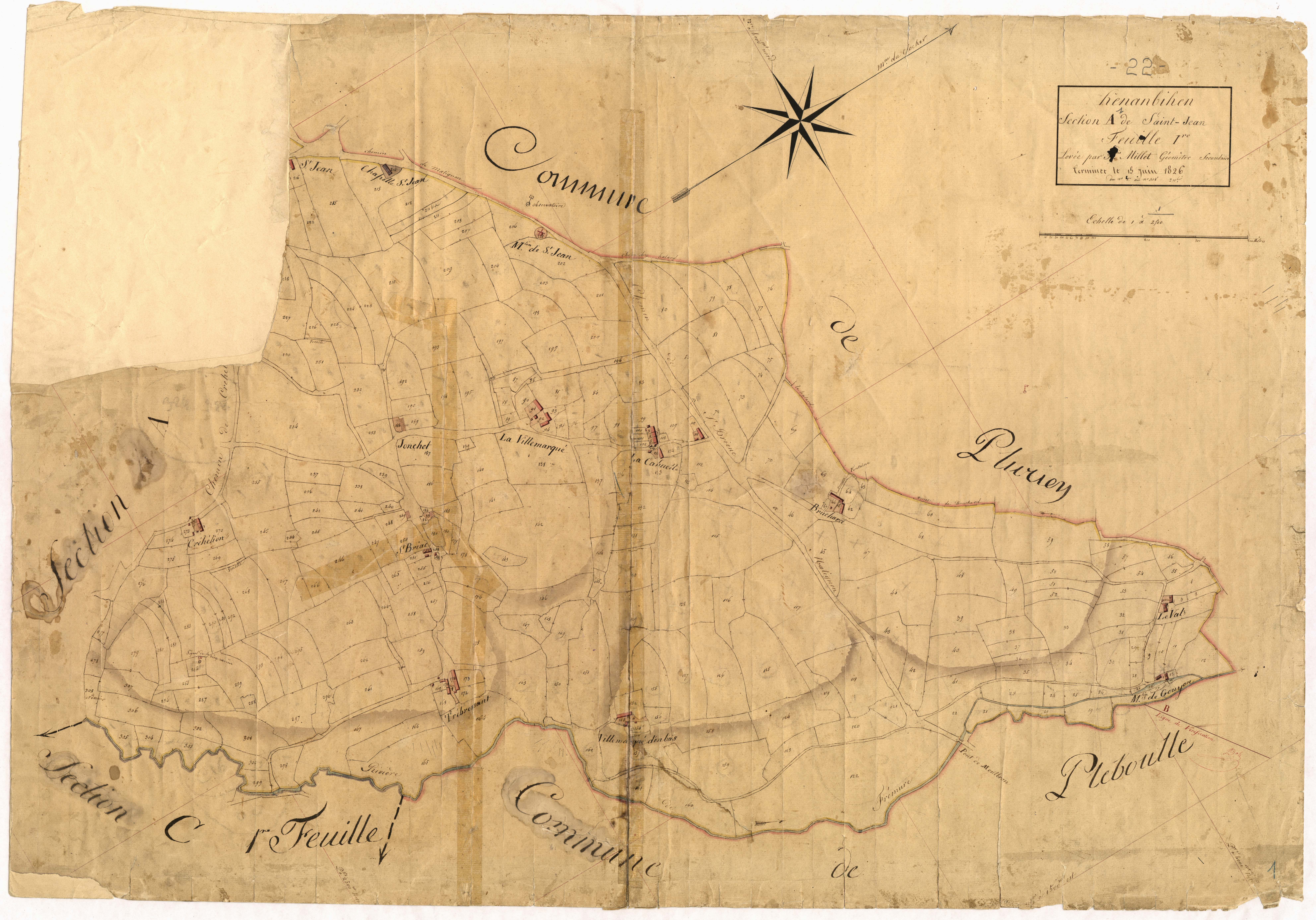 Hénanbihen - Section A, 1re feuille