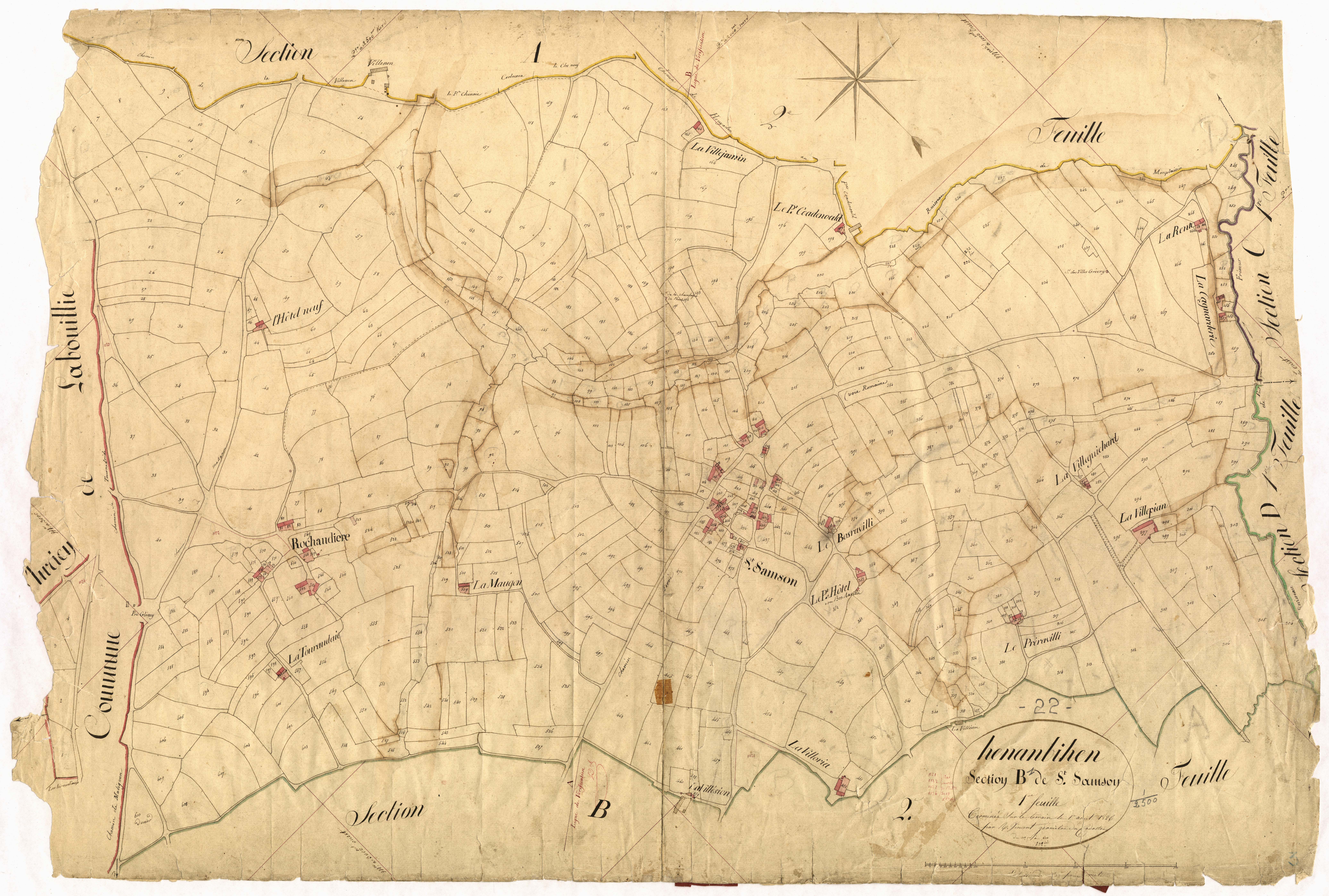 Hénanbihen - Section B, 1re feuille