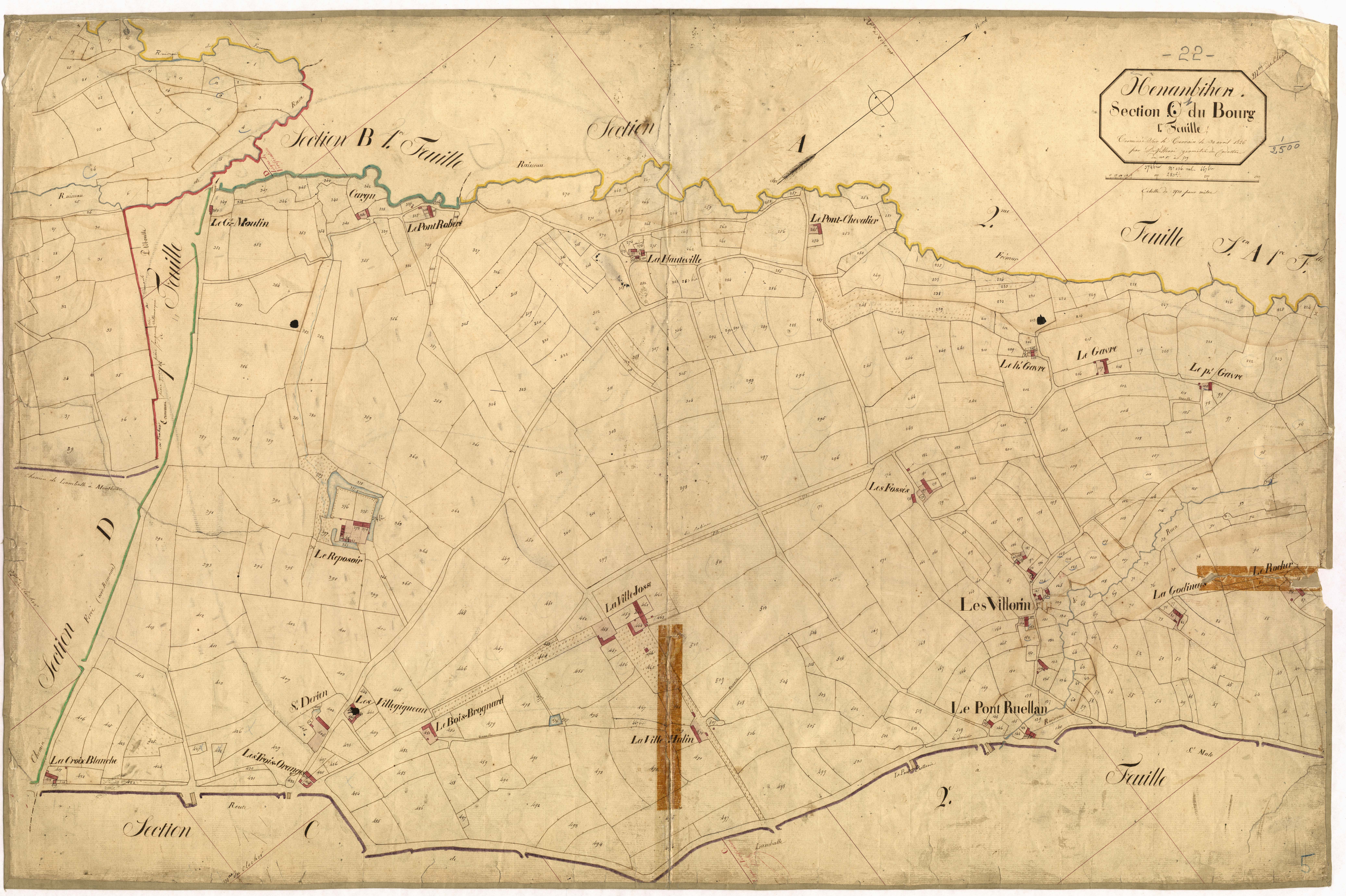 Hénanbihen - Section C, 1re feuille