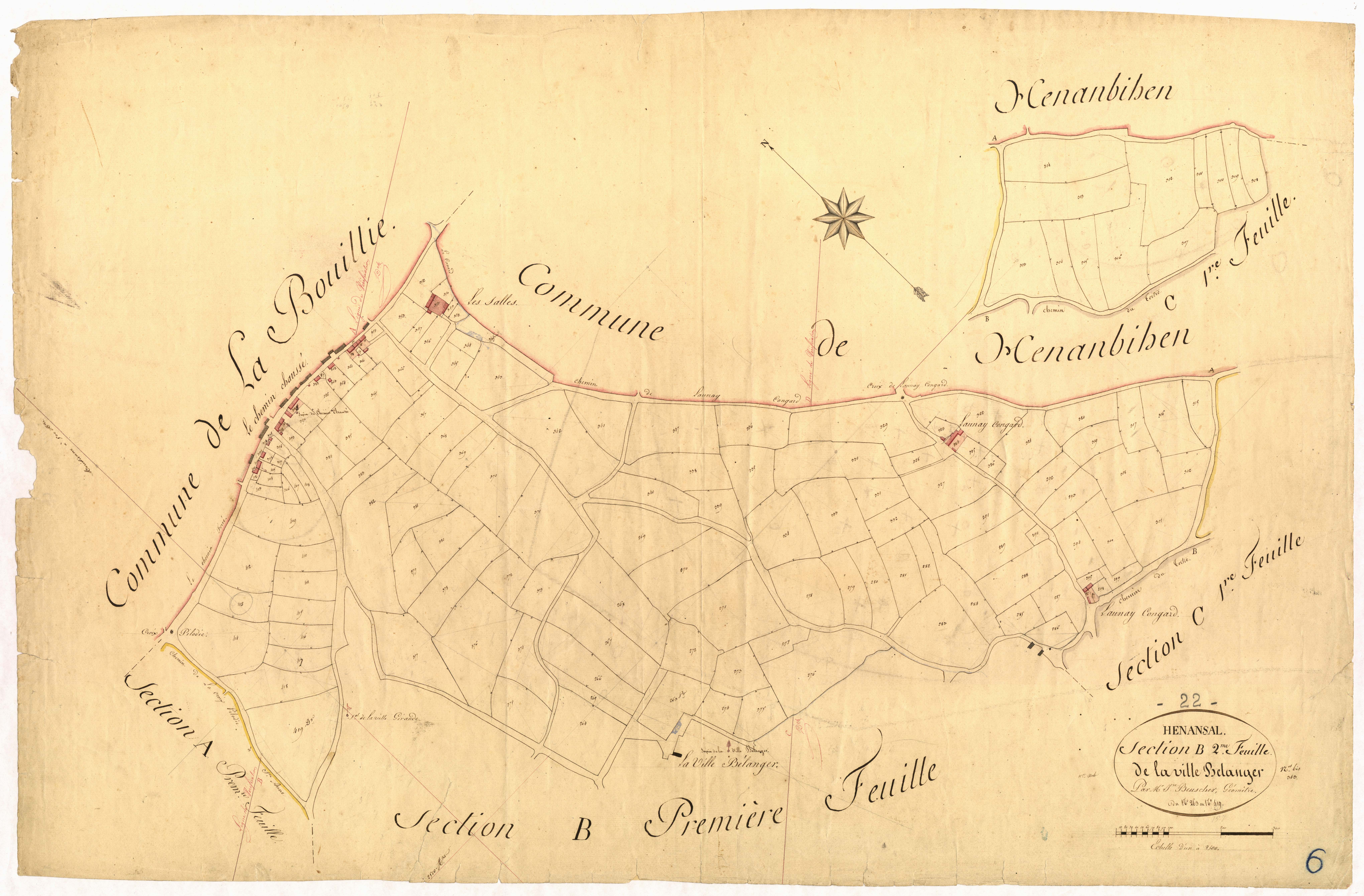 Hénansal - Section B, 2e feuille
