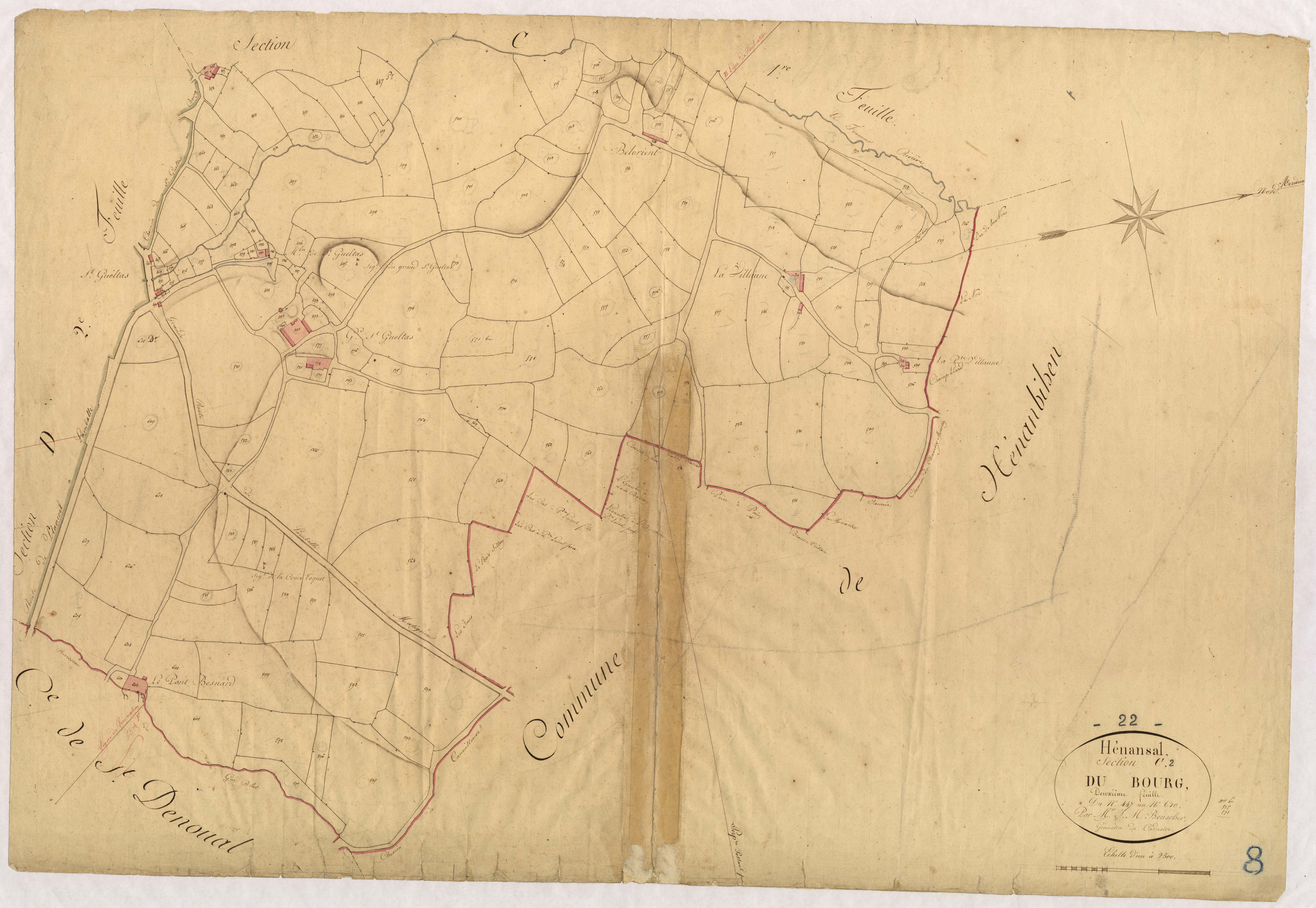 Hénansal - Section C, 2e feuille