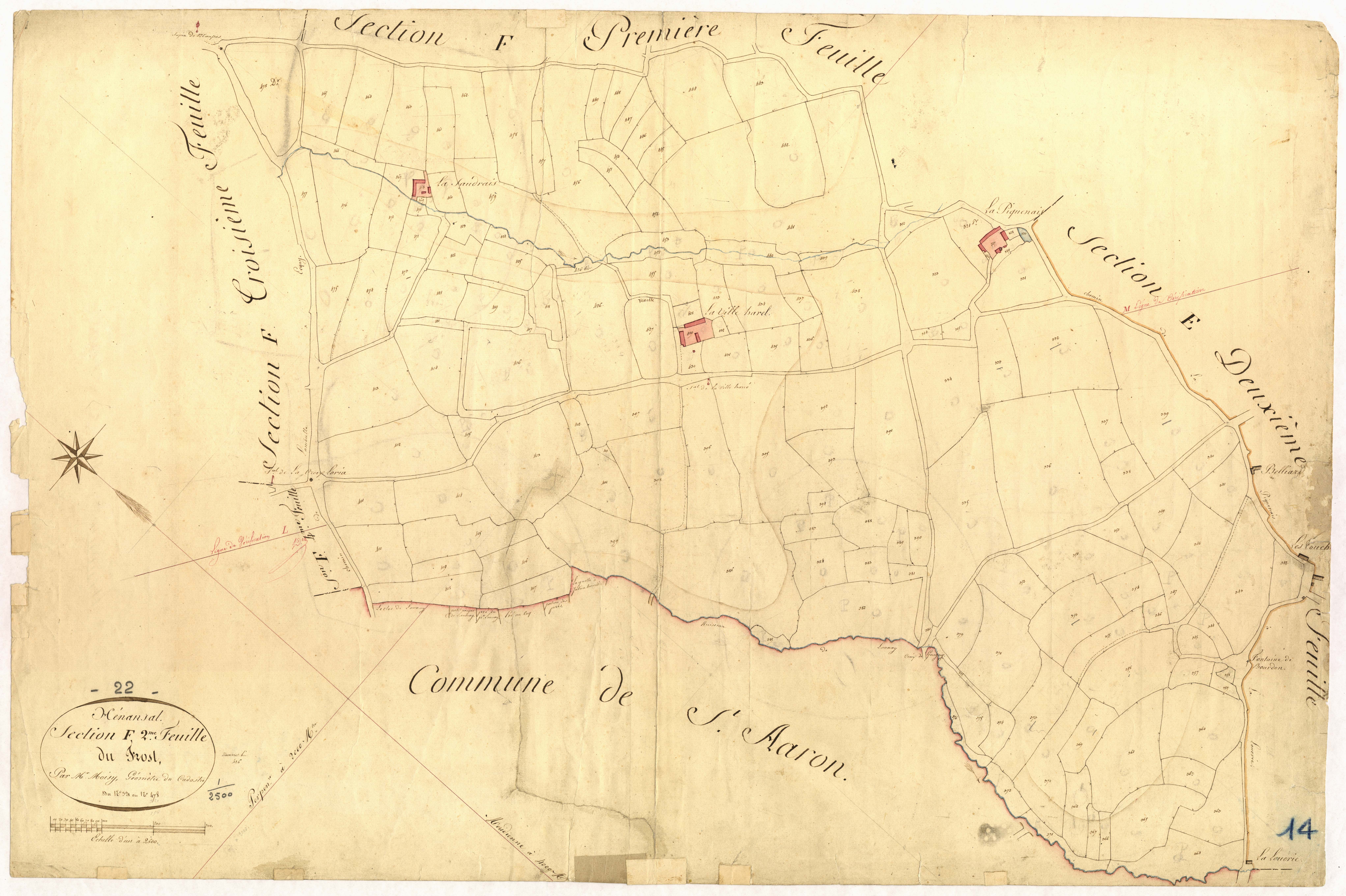 Hénansal - Section F, 2e feuille