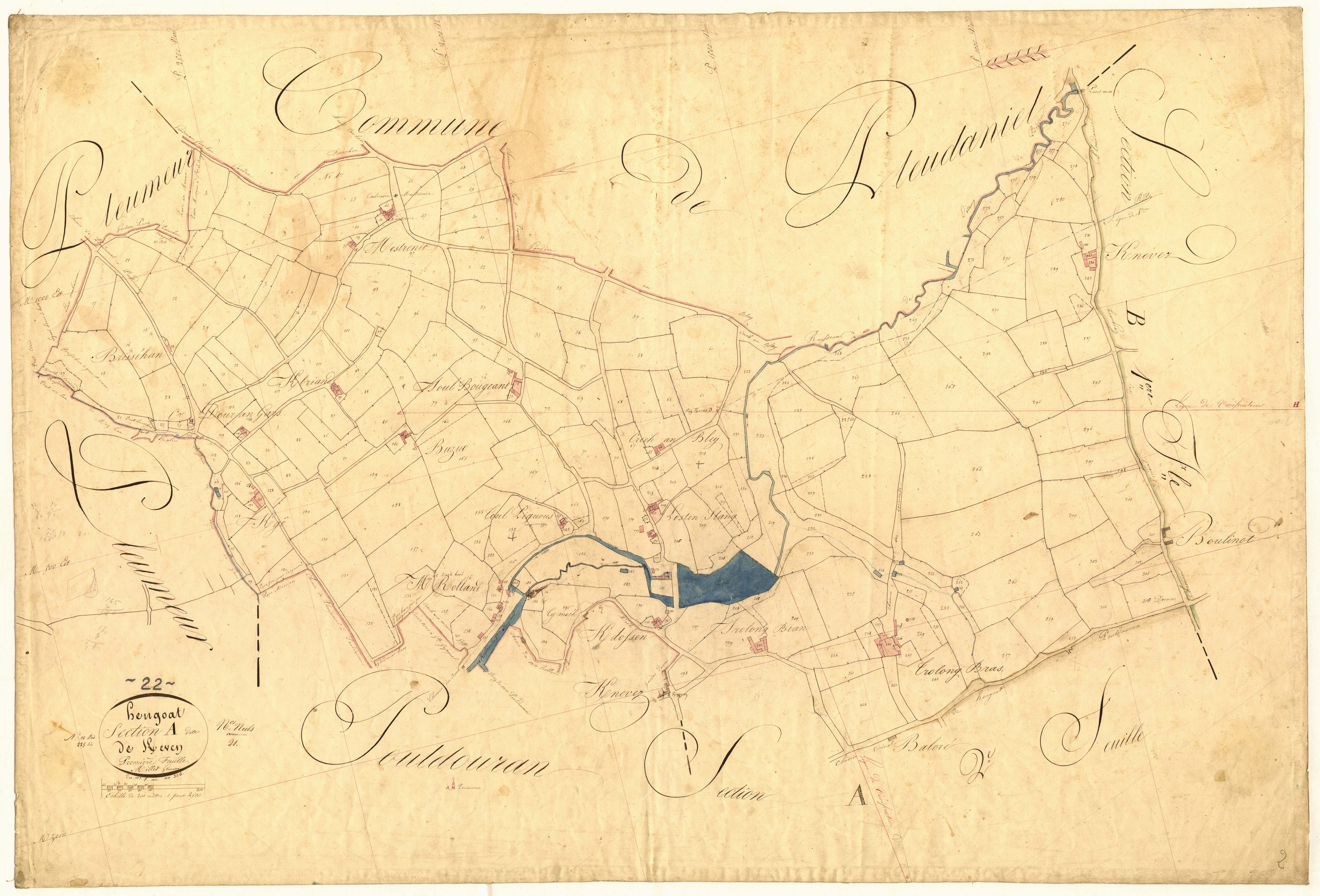Hengoat - Section A, 1re feuille