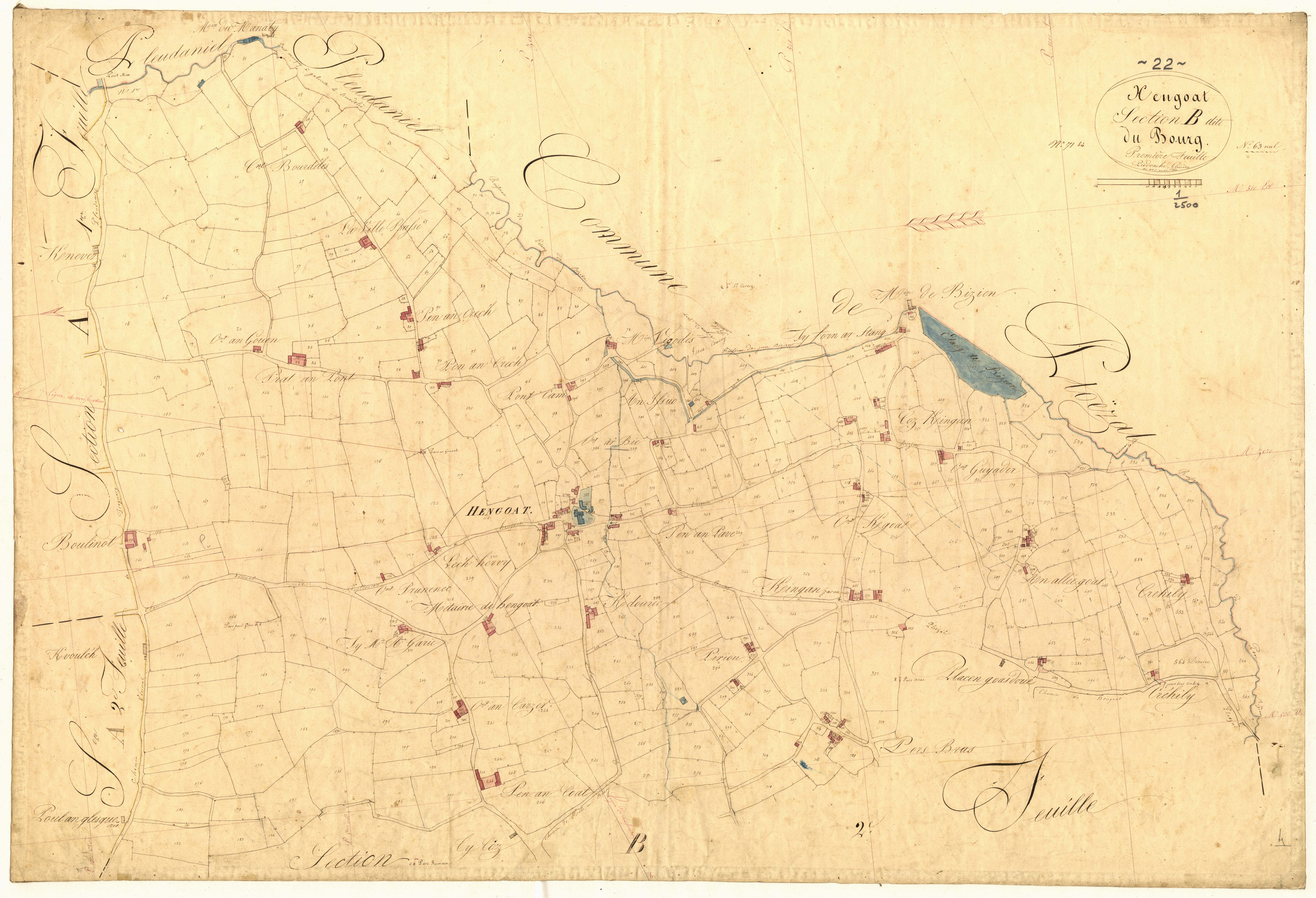 Hengoat - Section B, 1re feuille