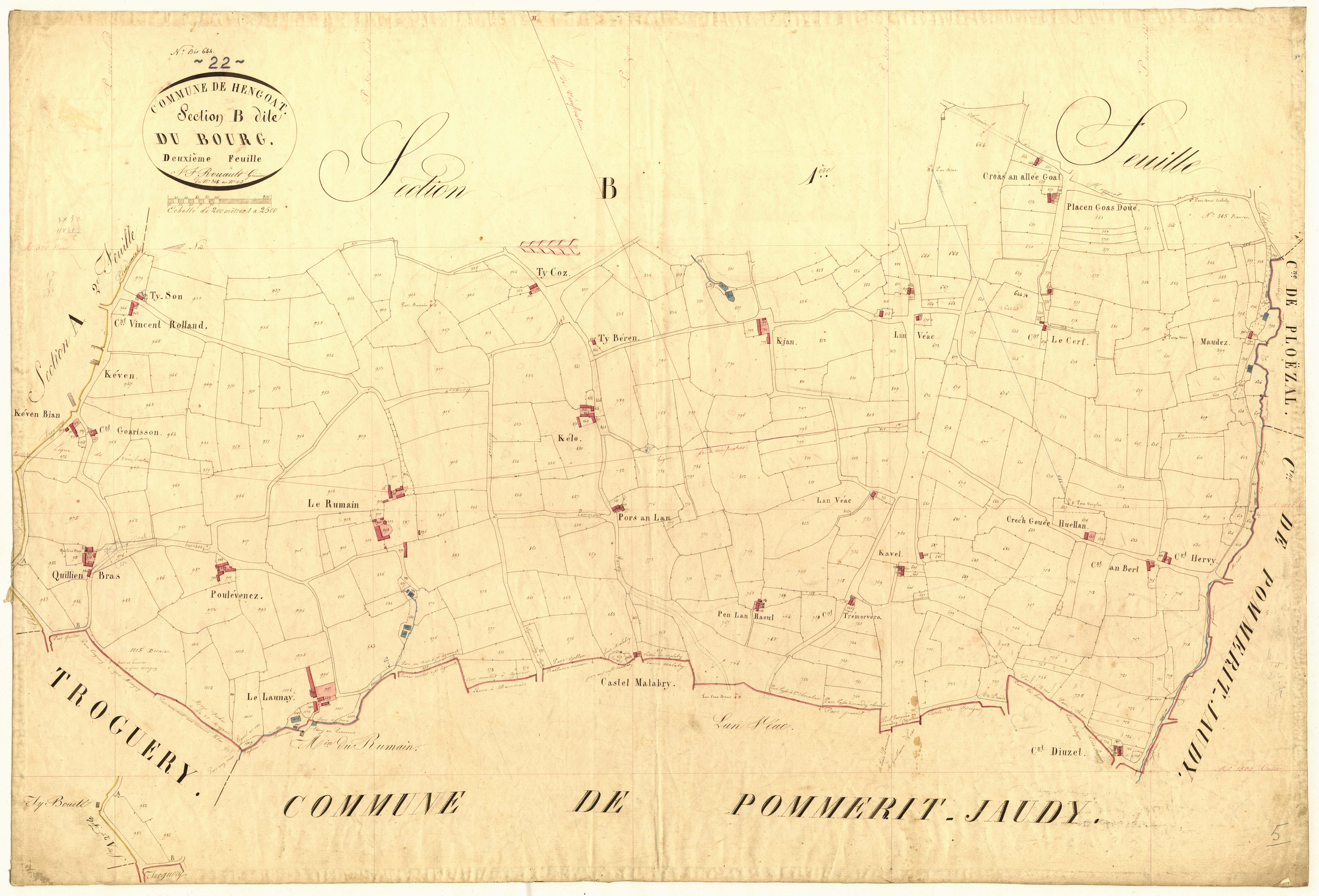 Hengoat - Section B, 2e feuille