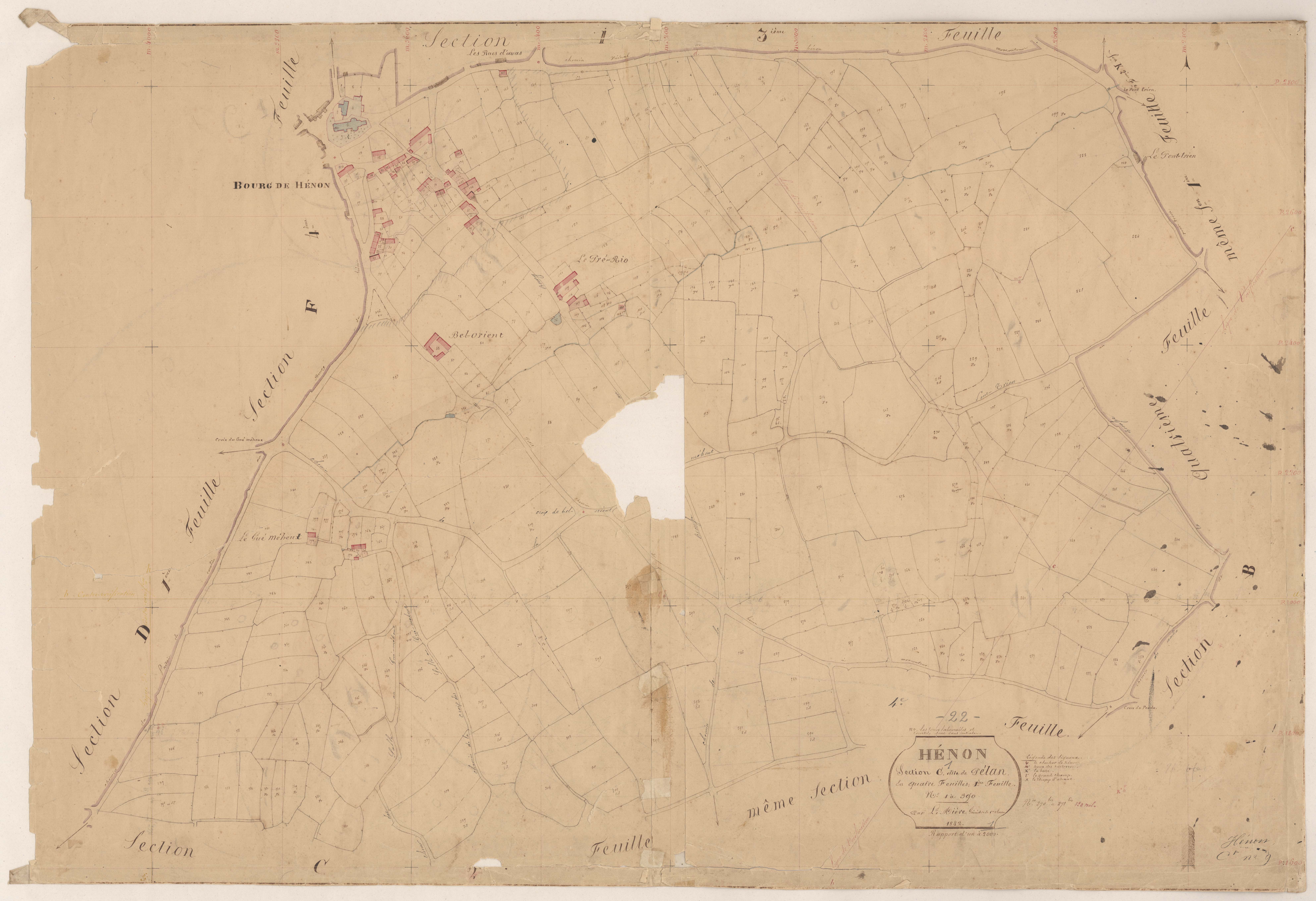 Hénon - Section C, 1re feuille