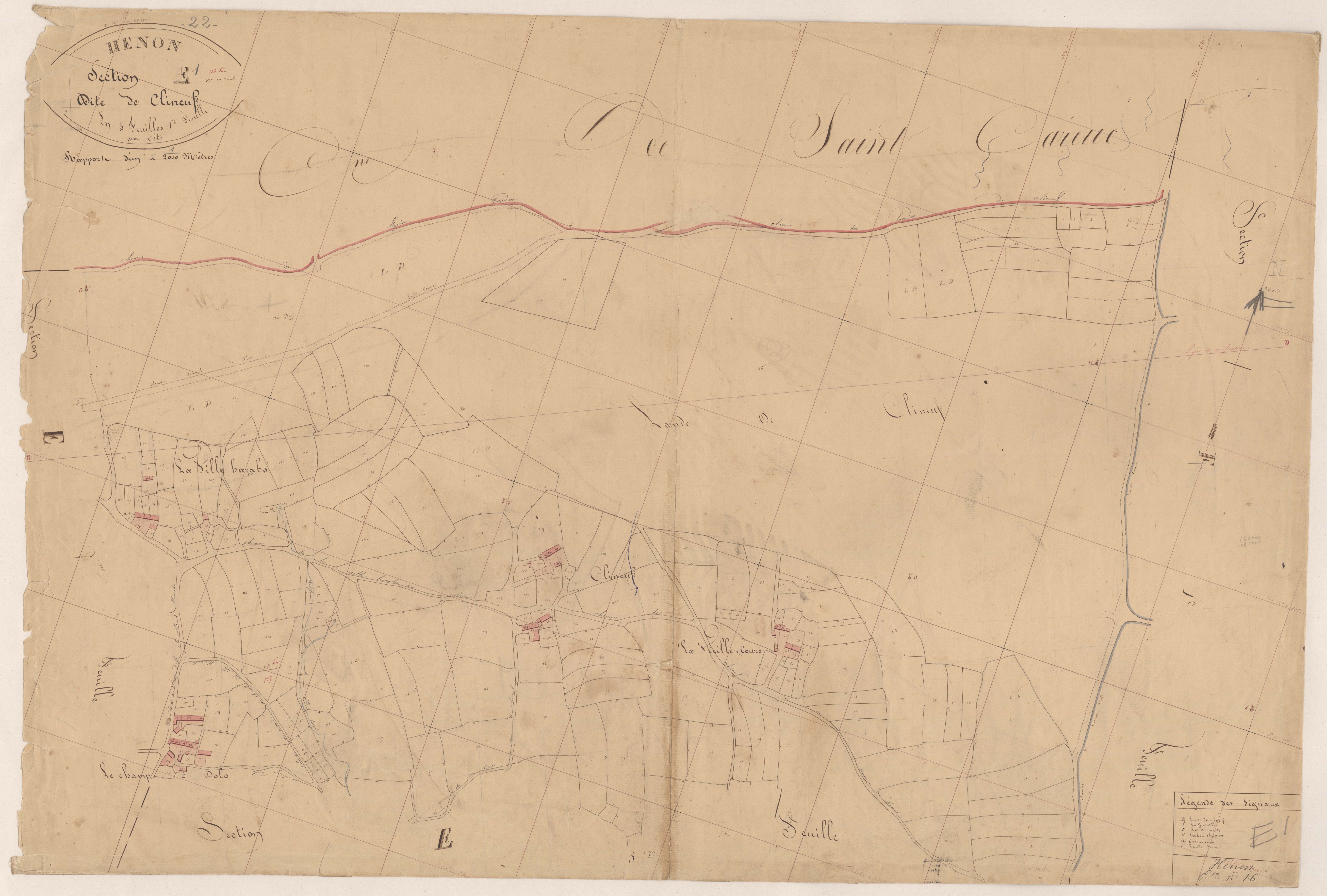 Hénon - Section E, 1re feuille