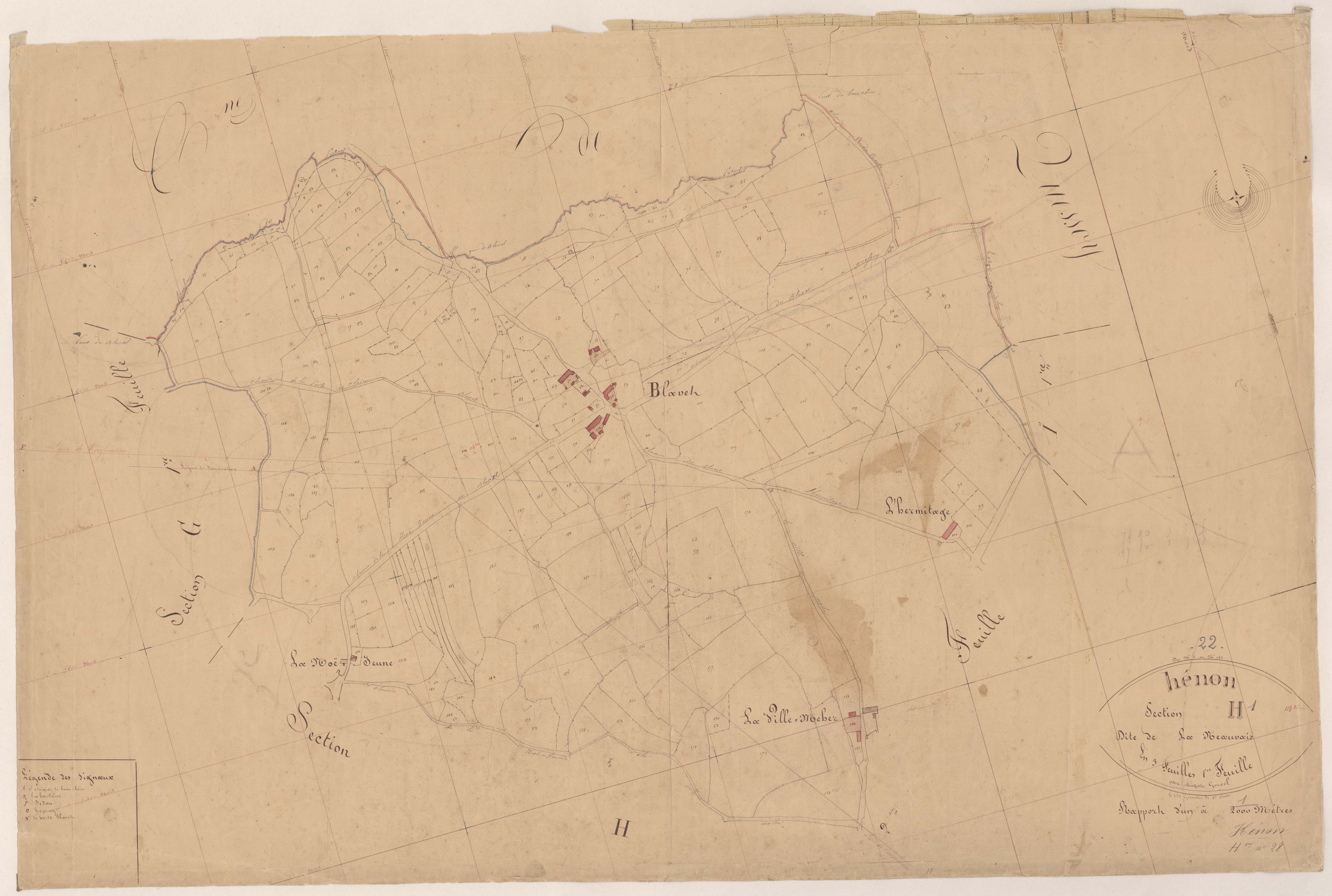 Hénon - Section H, 1re feuille