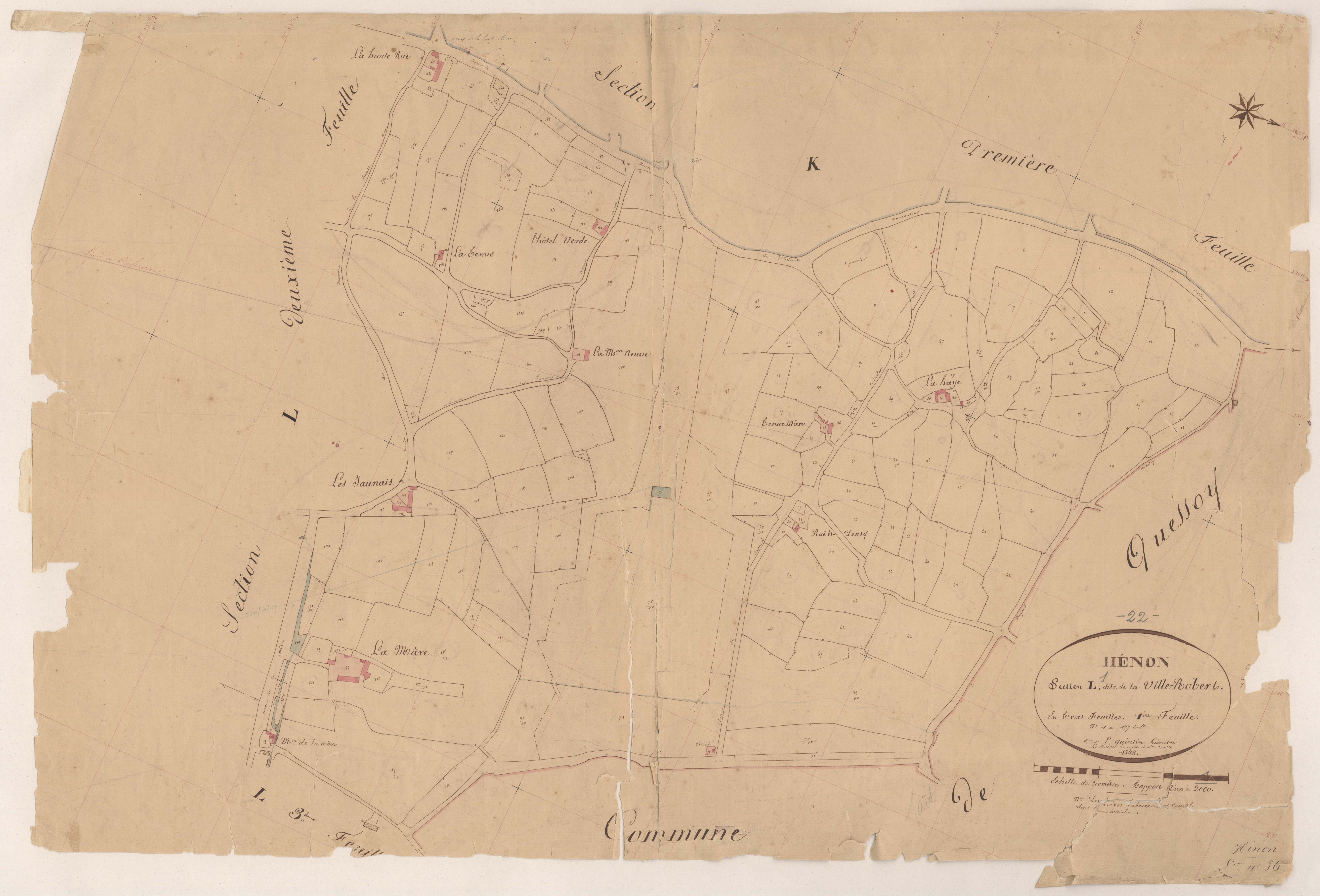 Hénon - Section L, 1re feuille