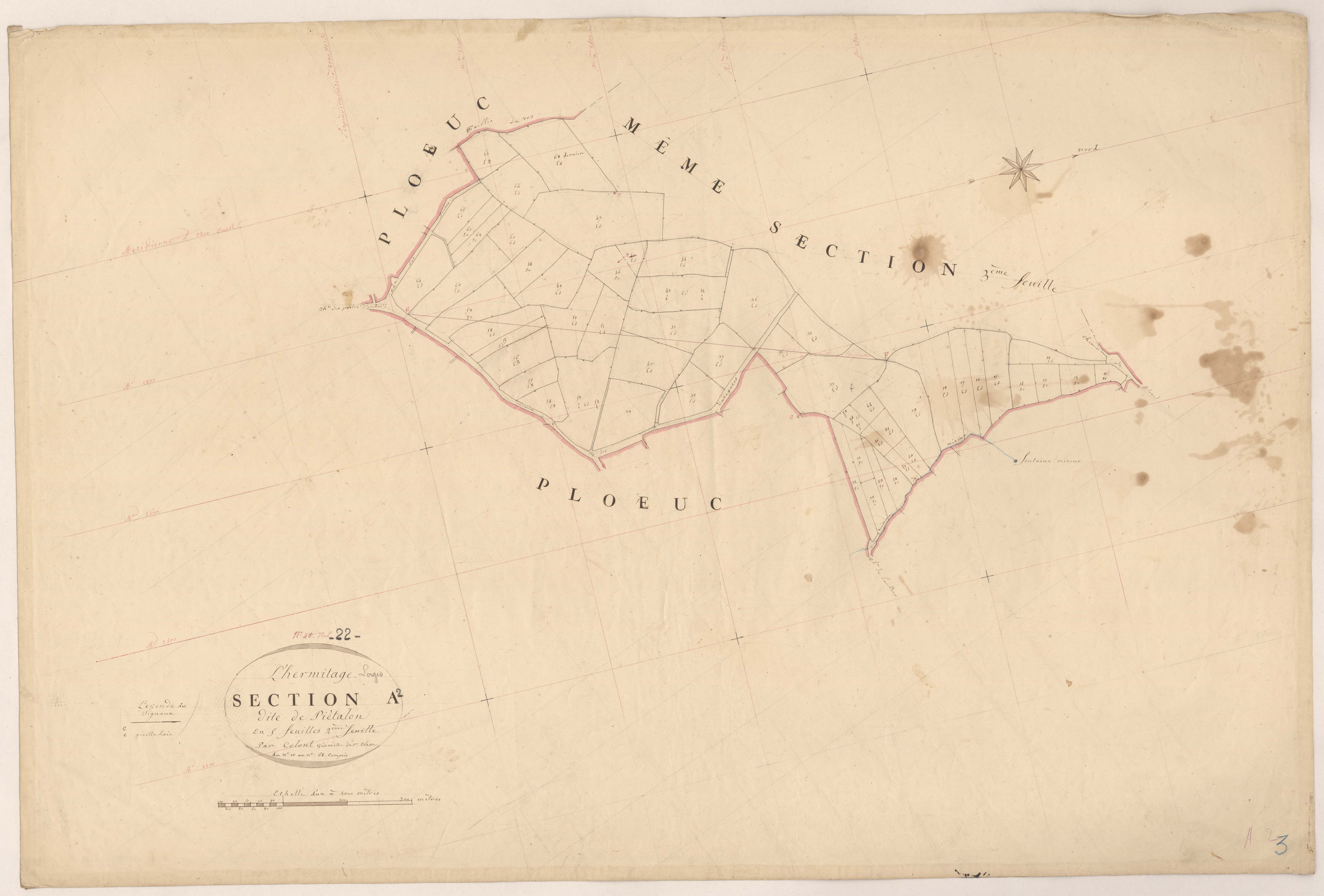 L'Hermitage-Lorge - Section A, 2e feuille