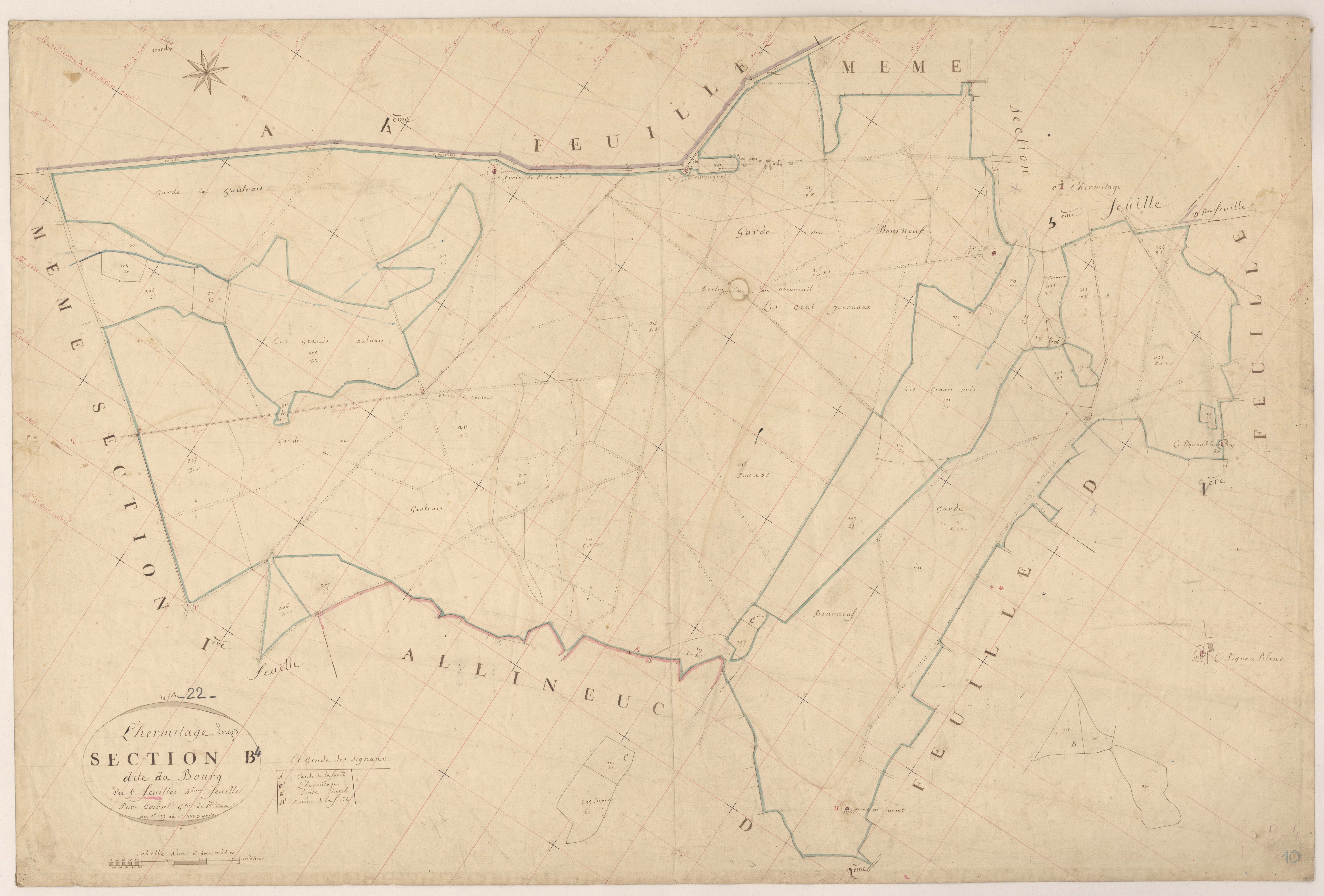L'Hermitage-Lorge - Section B, 4e feuille