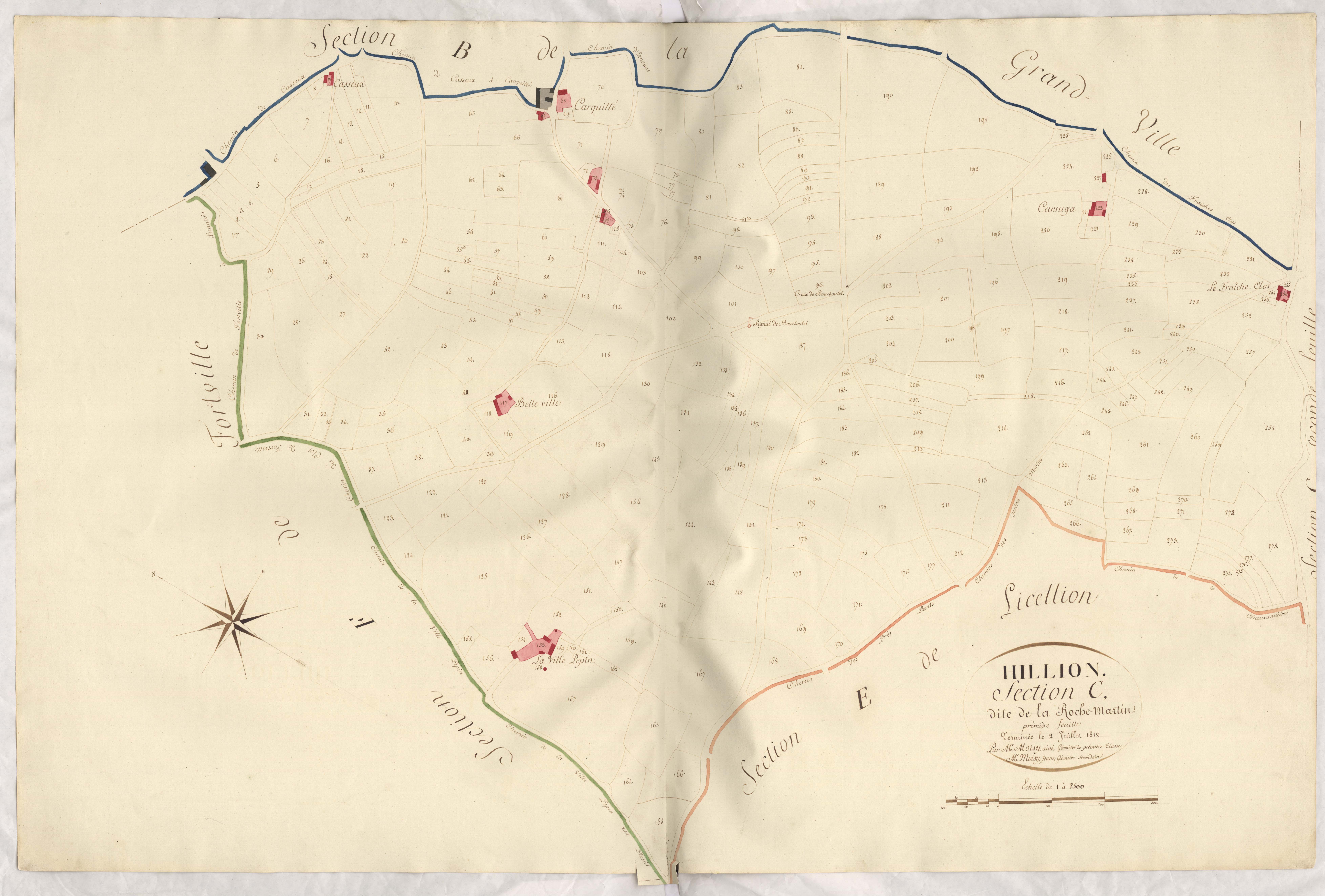 Hillion - Section C, 1re feuille