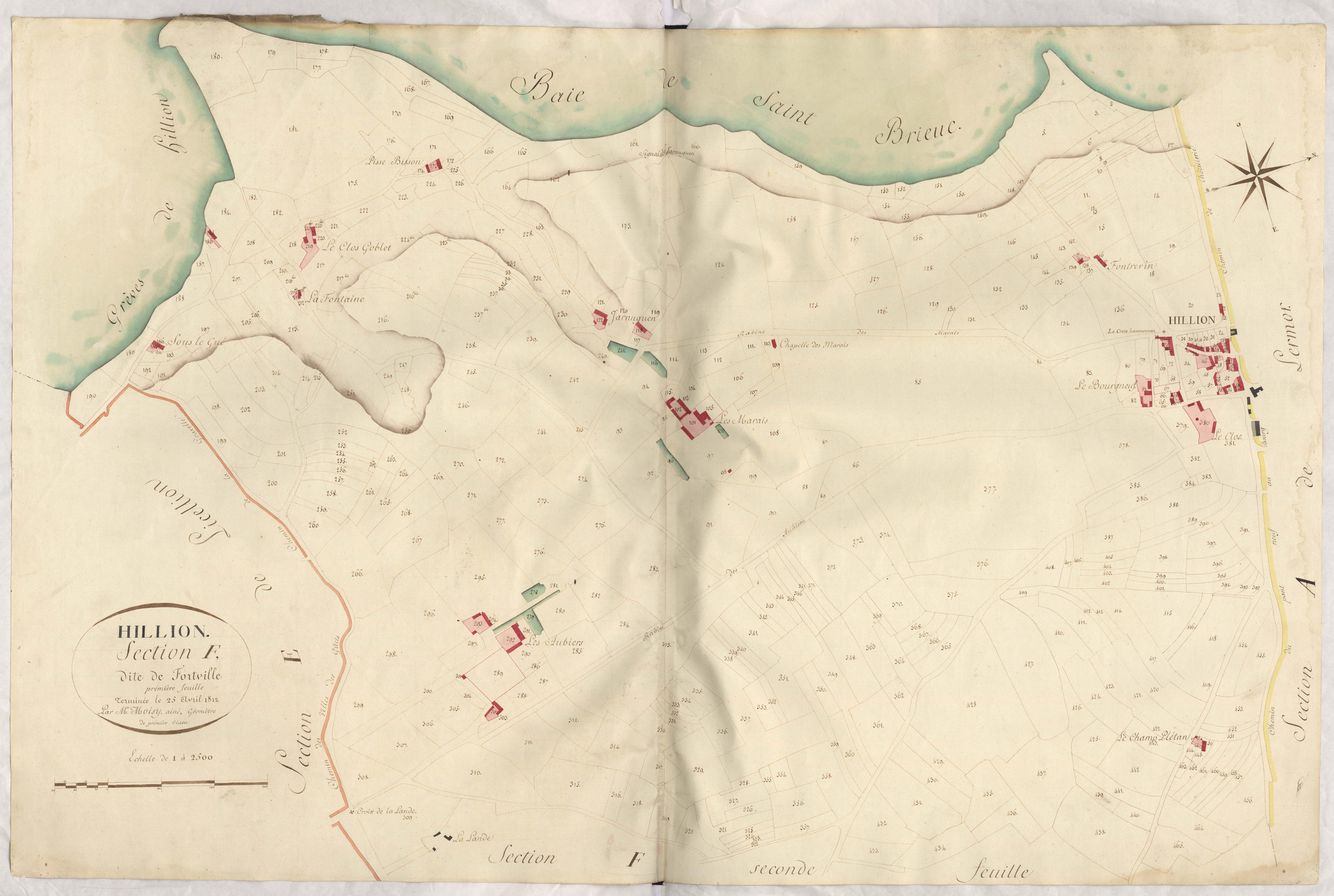 Hillion - Section F, 1re feuille