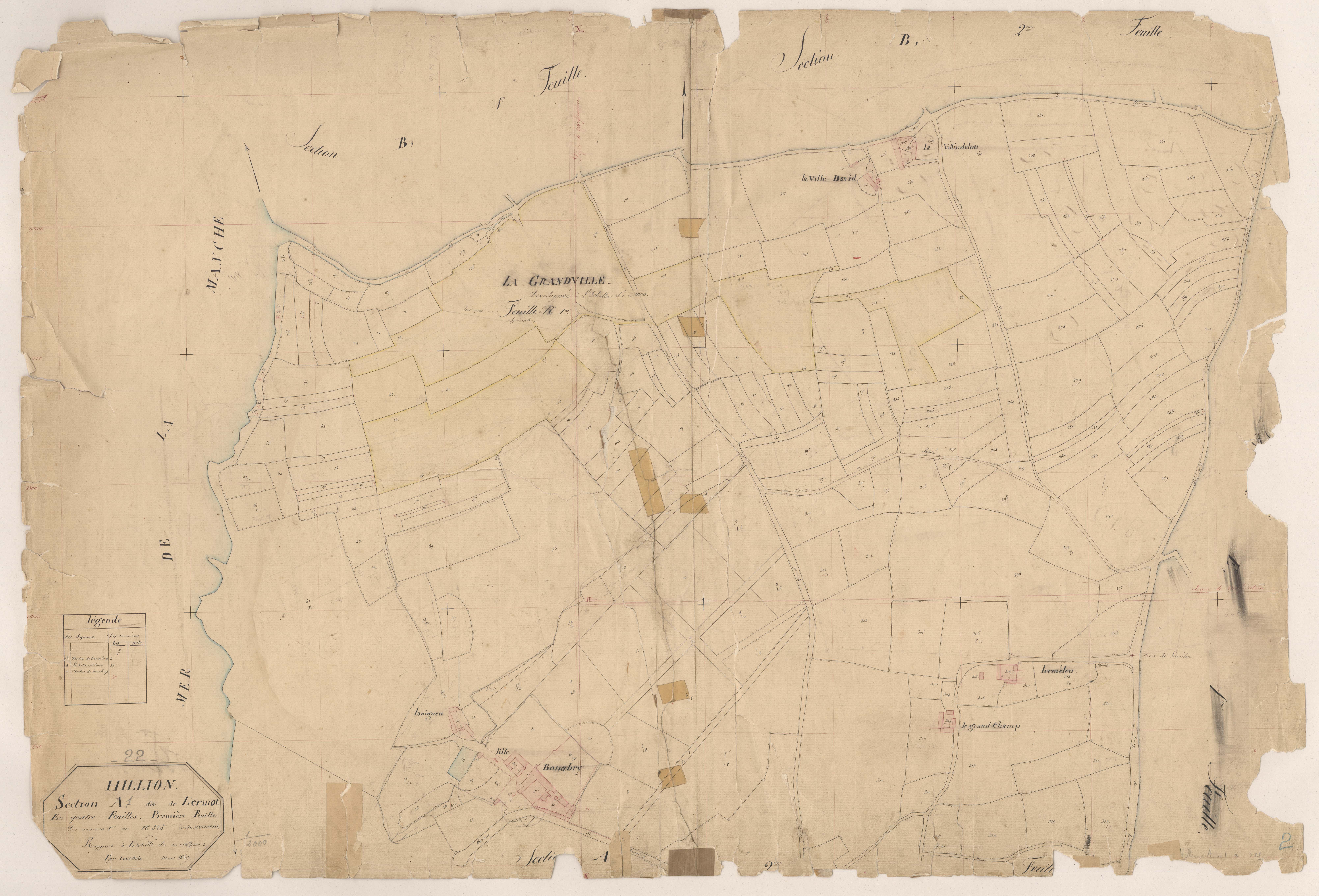 Hillion - Section A, 1re feuille