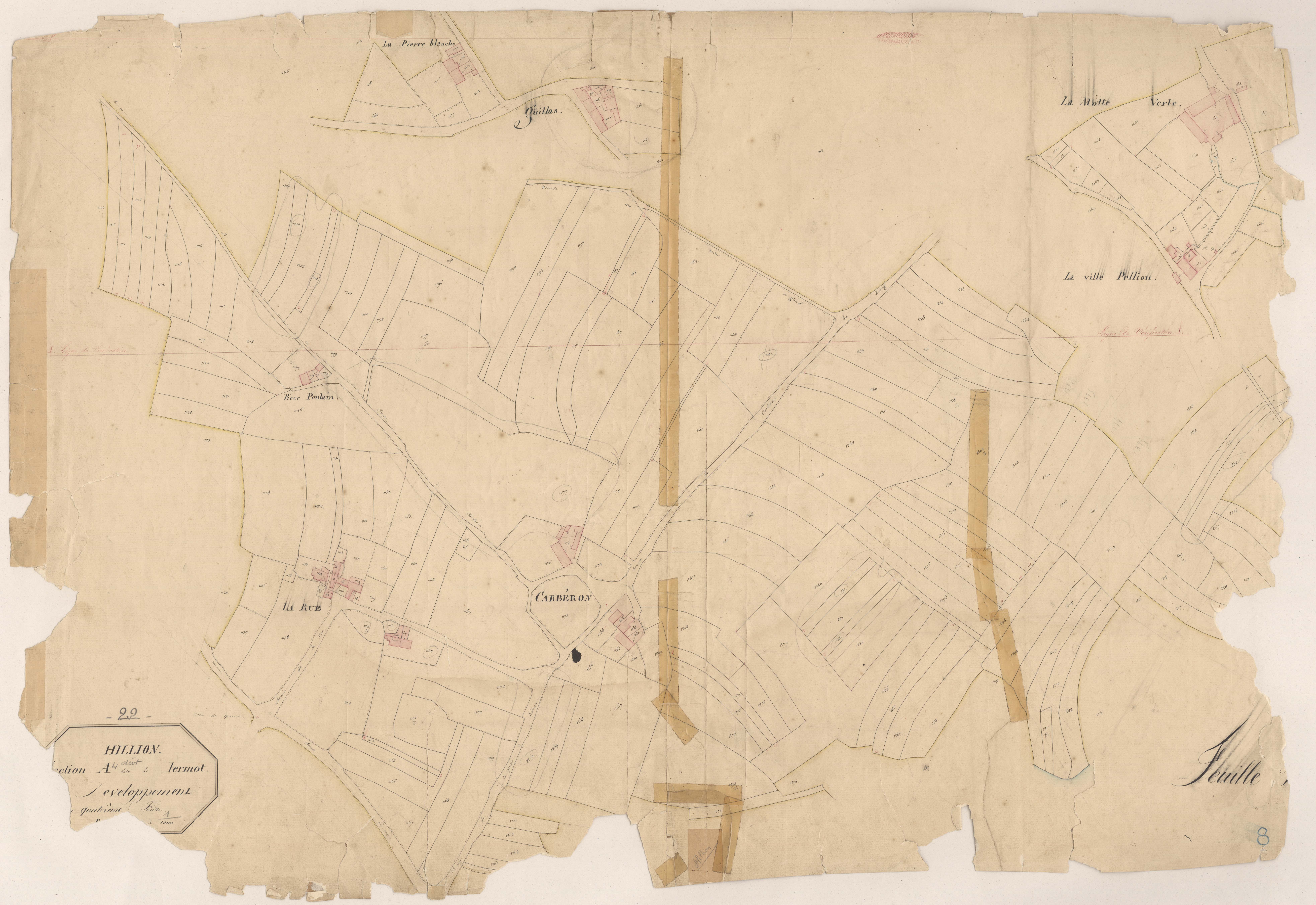 Hillion - Section A, 4e feuille : développement