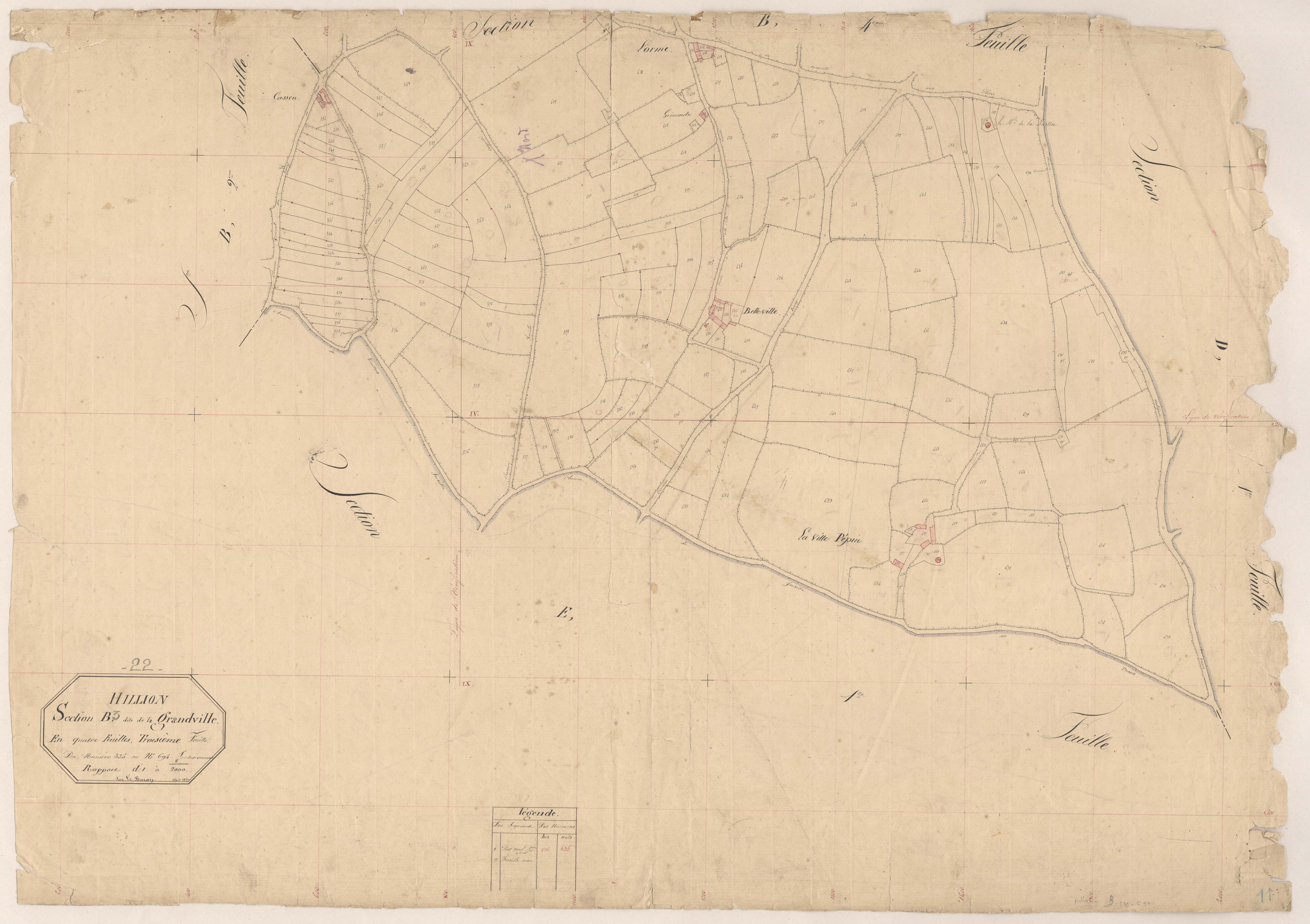 Hillion - Section B, 3e feuille