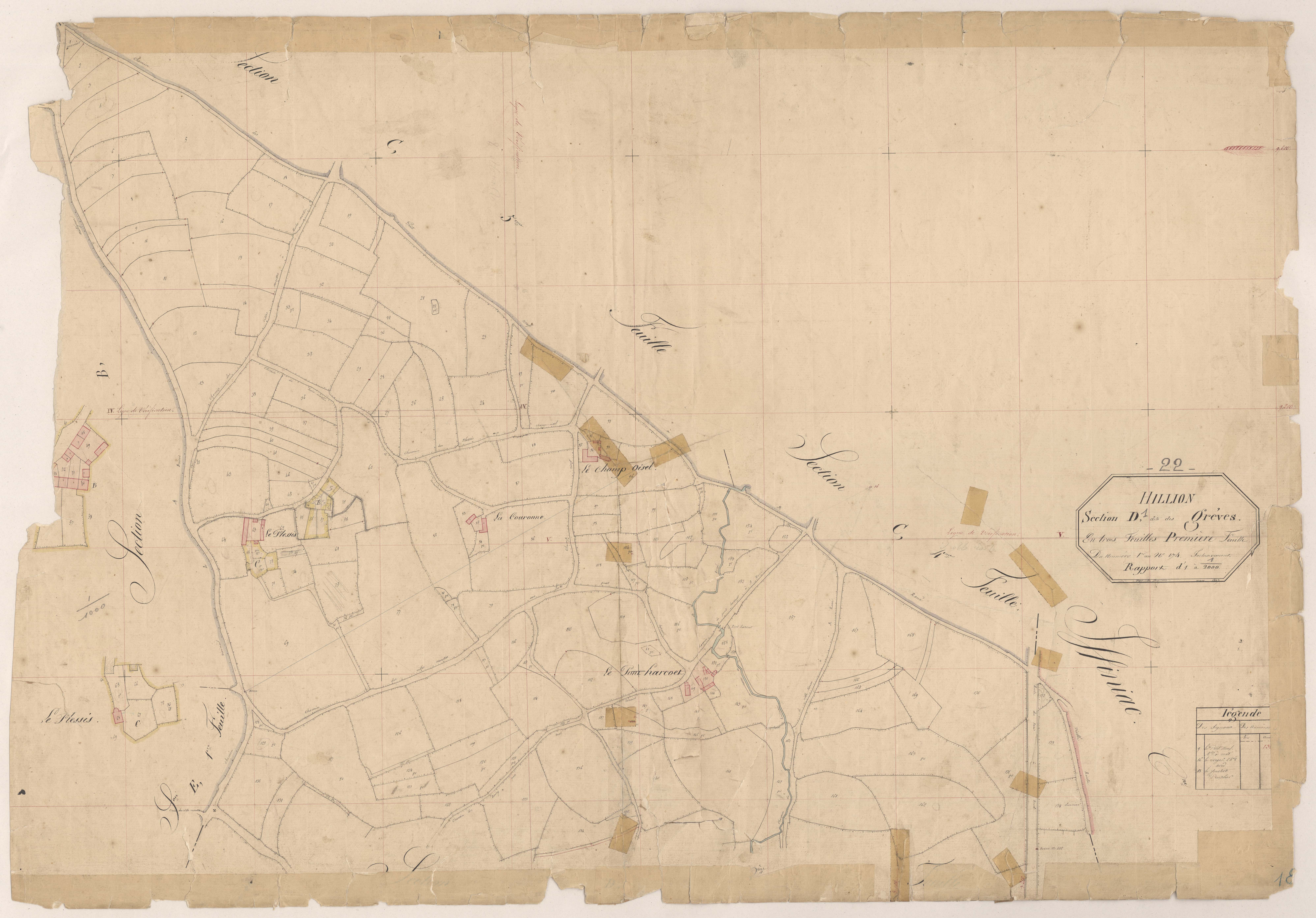 Hillion - Section D, 1re feuille