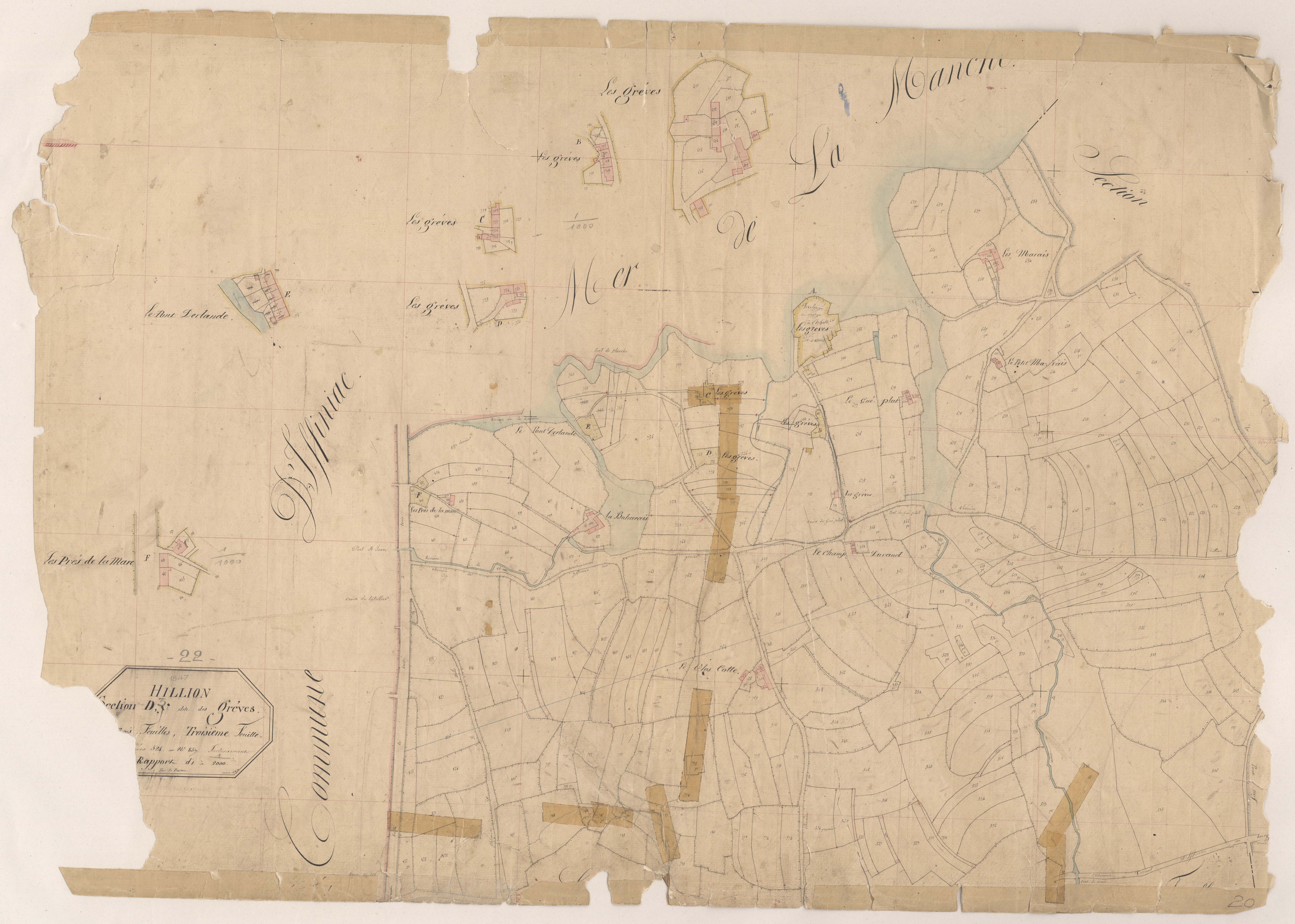 Hillion - Section D, 3e feuille