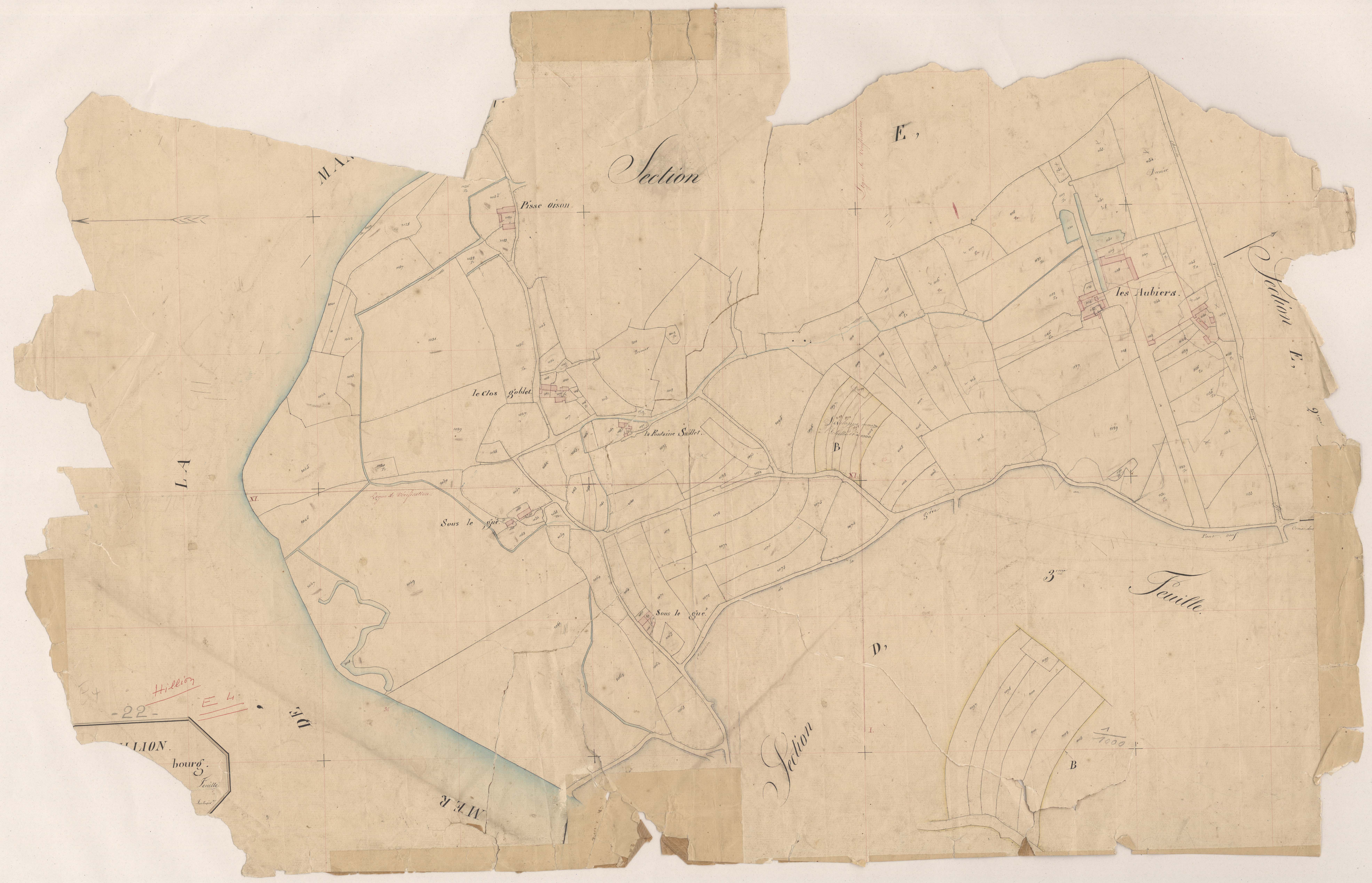 Hillion - Section E, 4e feuille