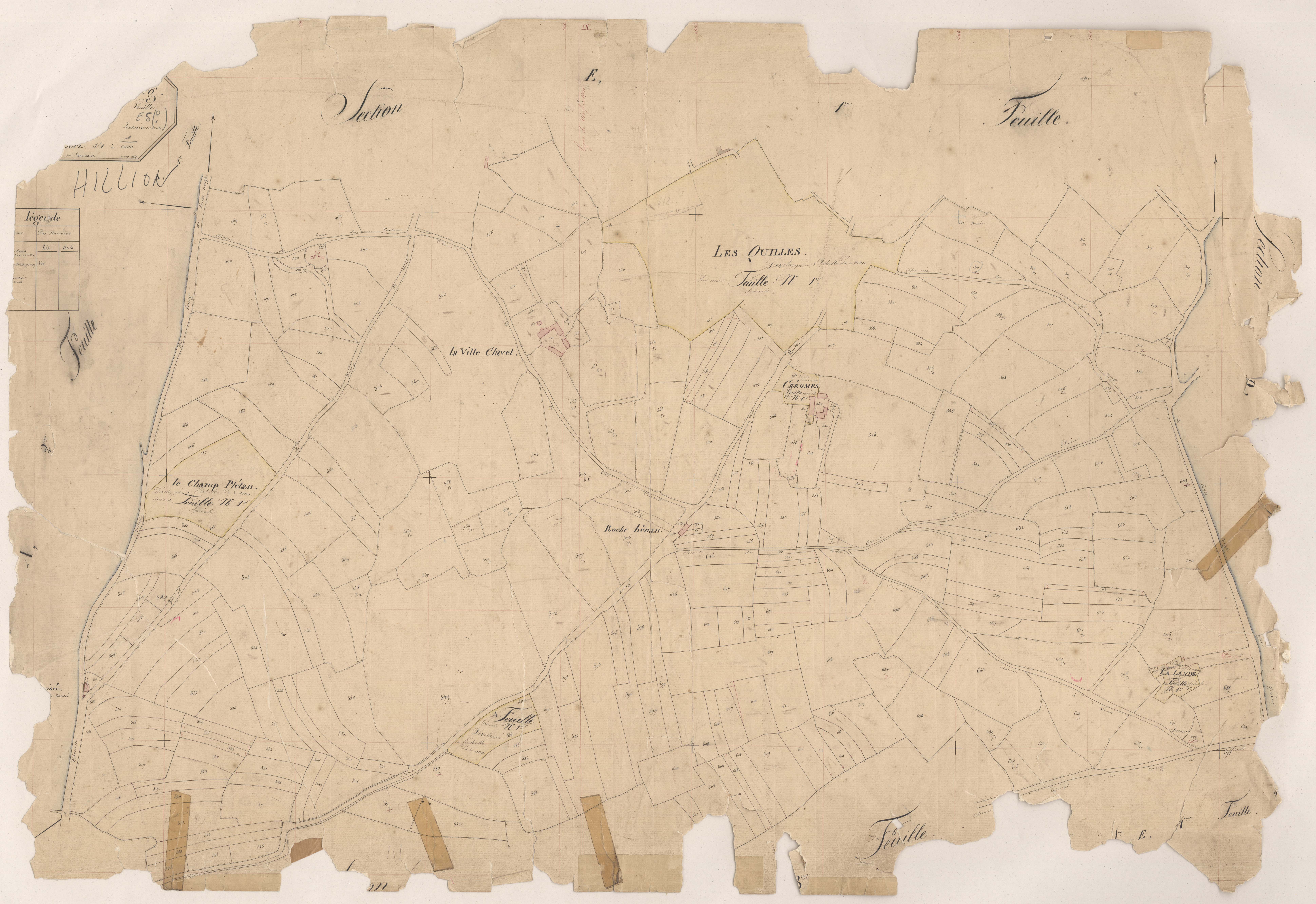 Hillion - Section E, 5e feuille