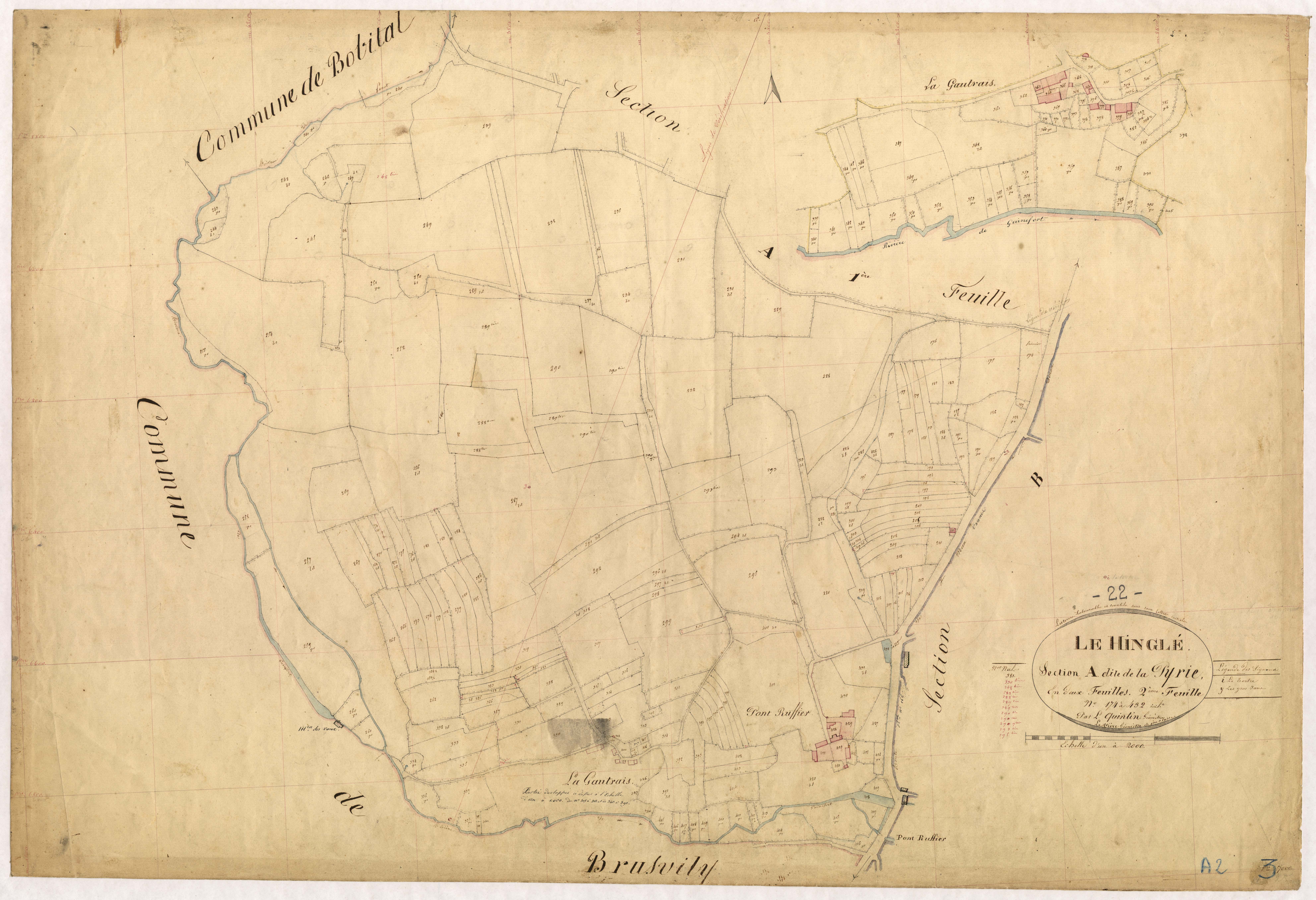 Le Hinglé - Section A, 2e feuille
