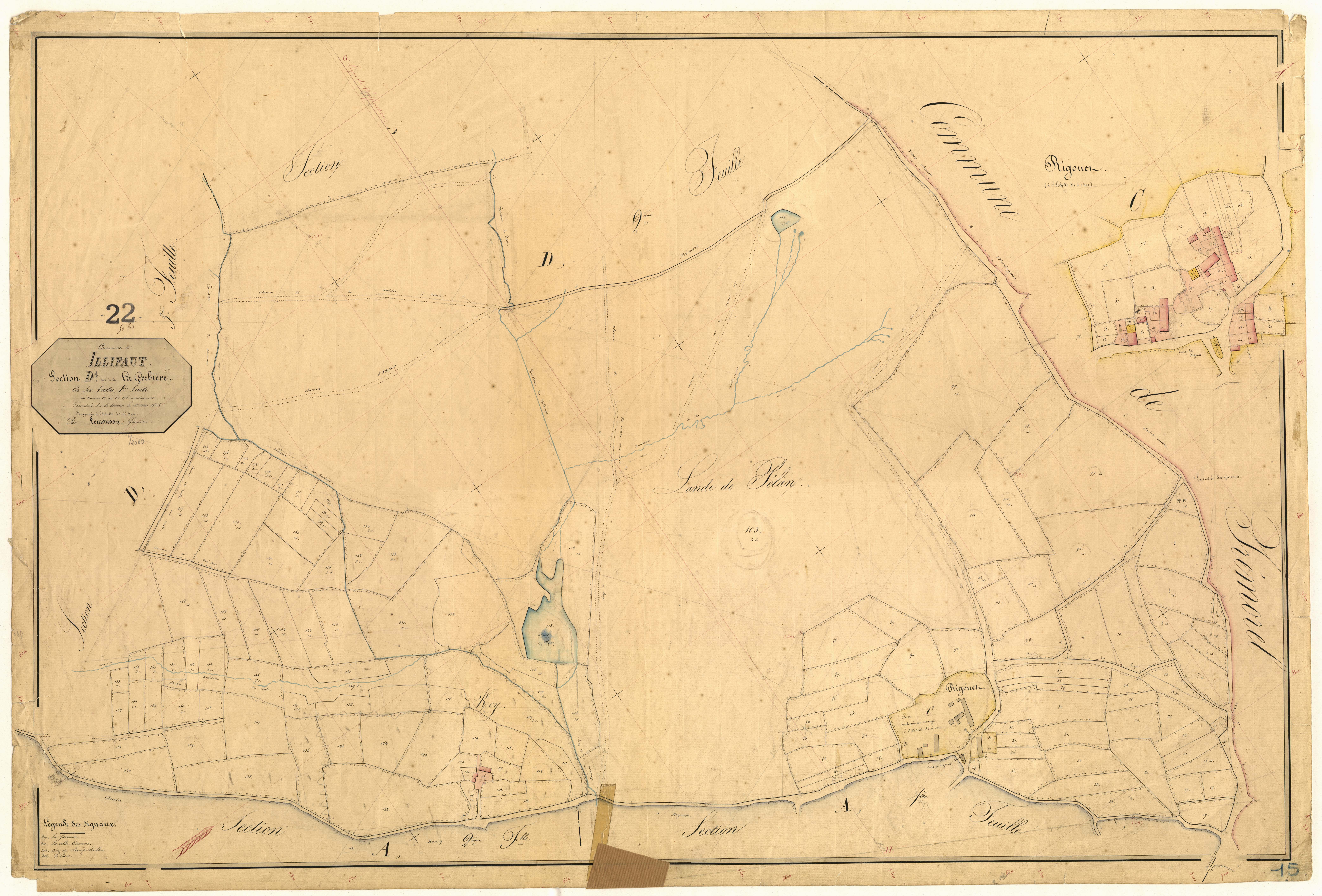 Illifaut - Section D, 1re feuille