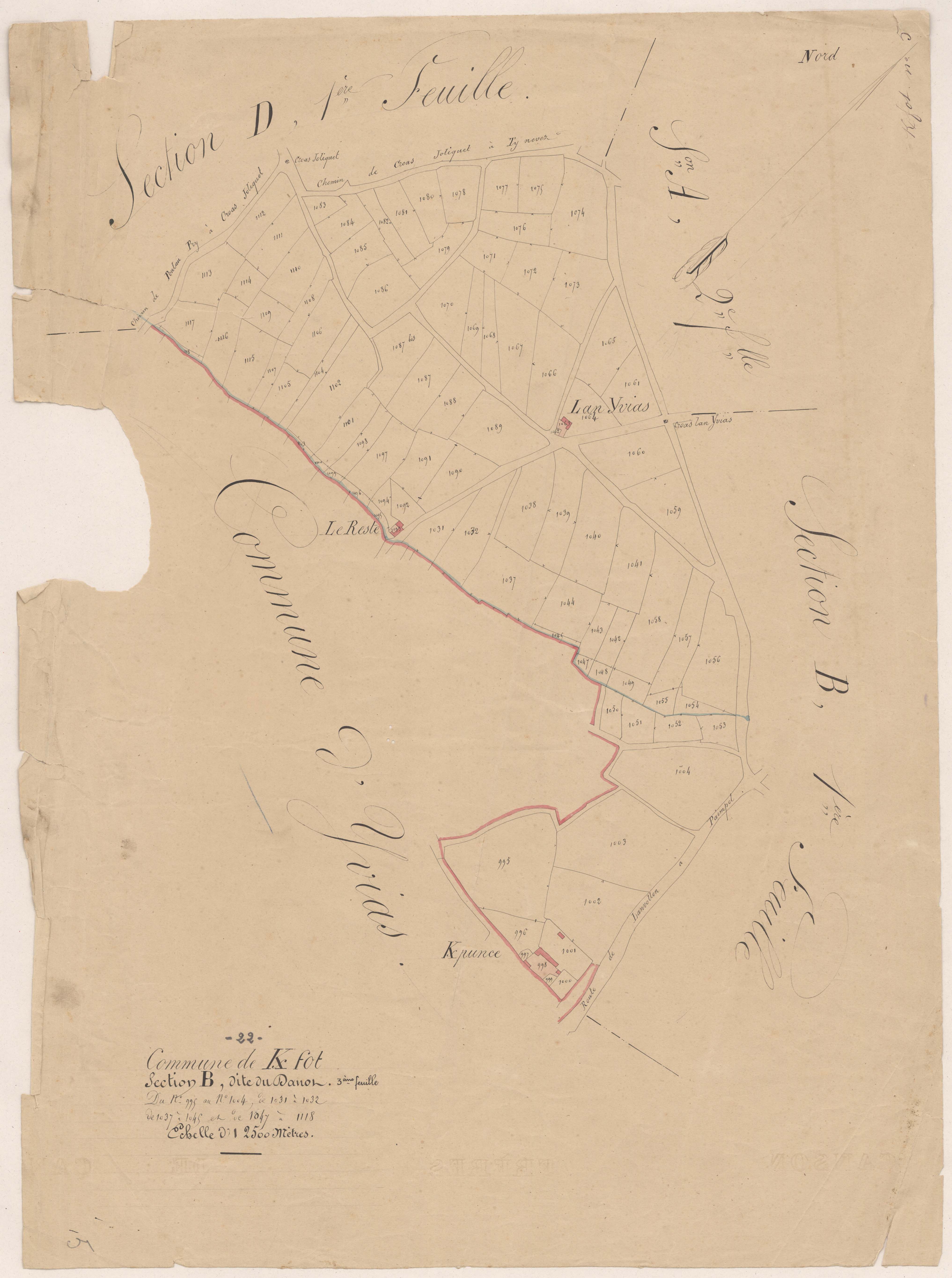 Kerfot - Section B, 3e feuille
