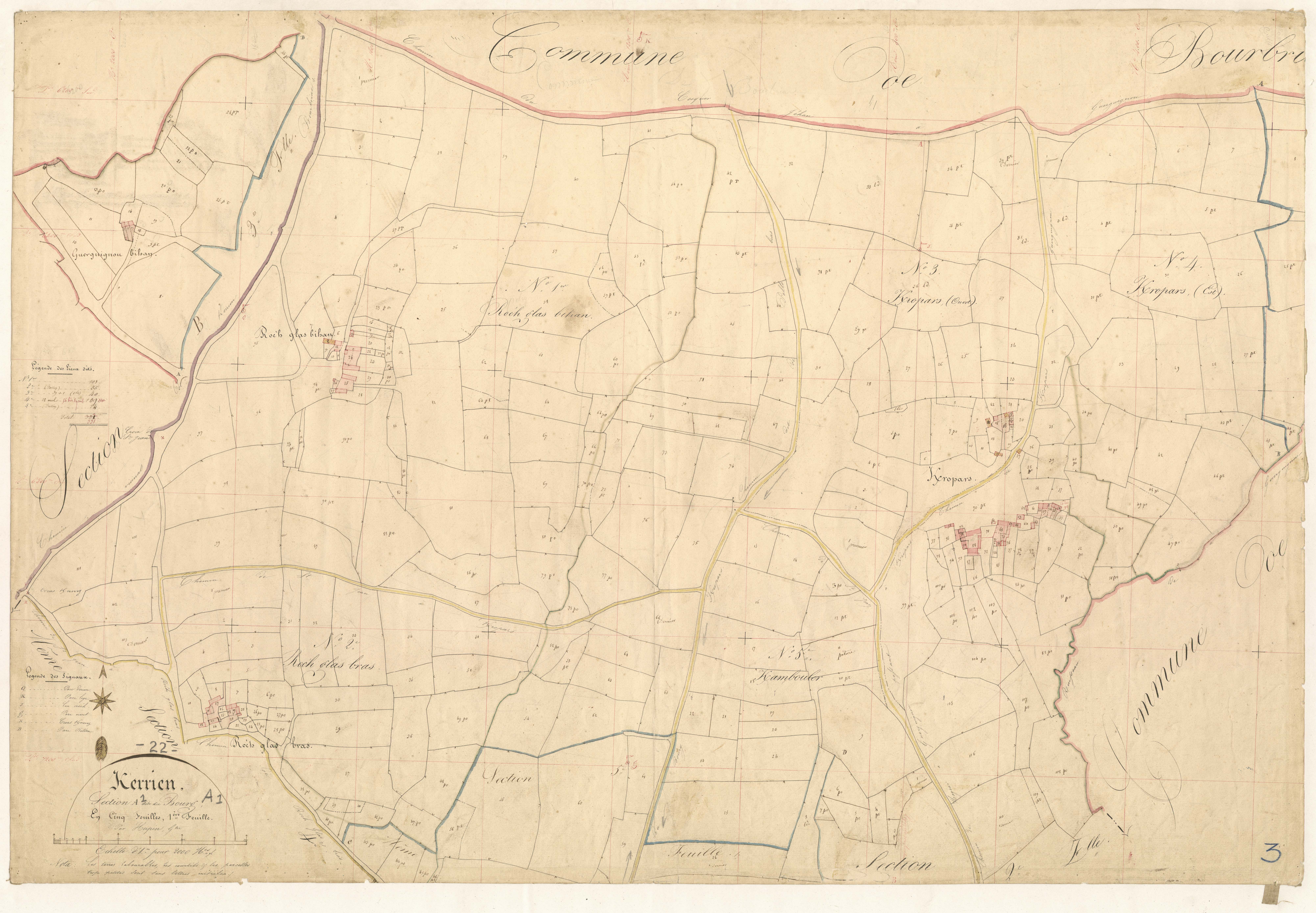 Kerien - Section A, 1re feuille