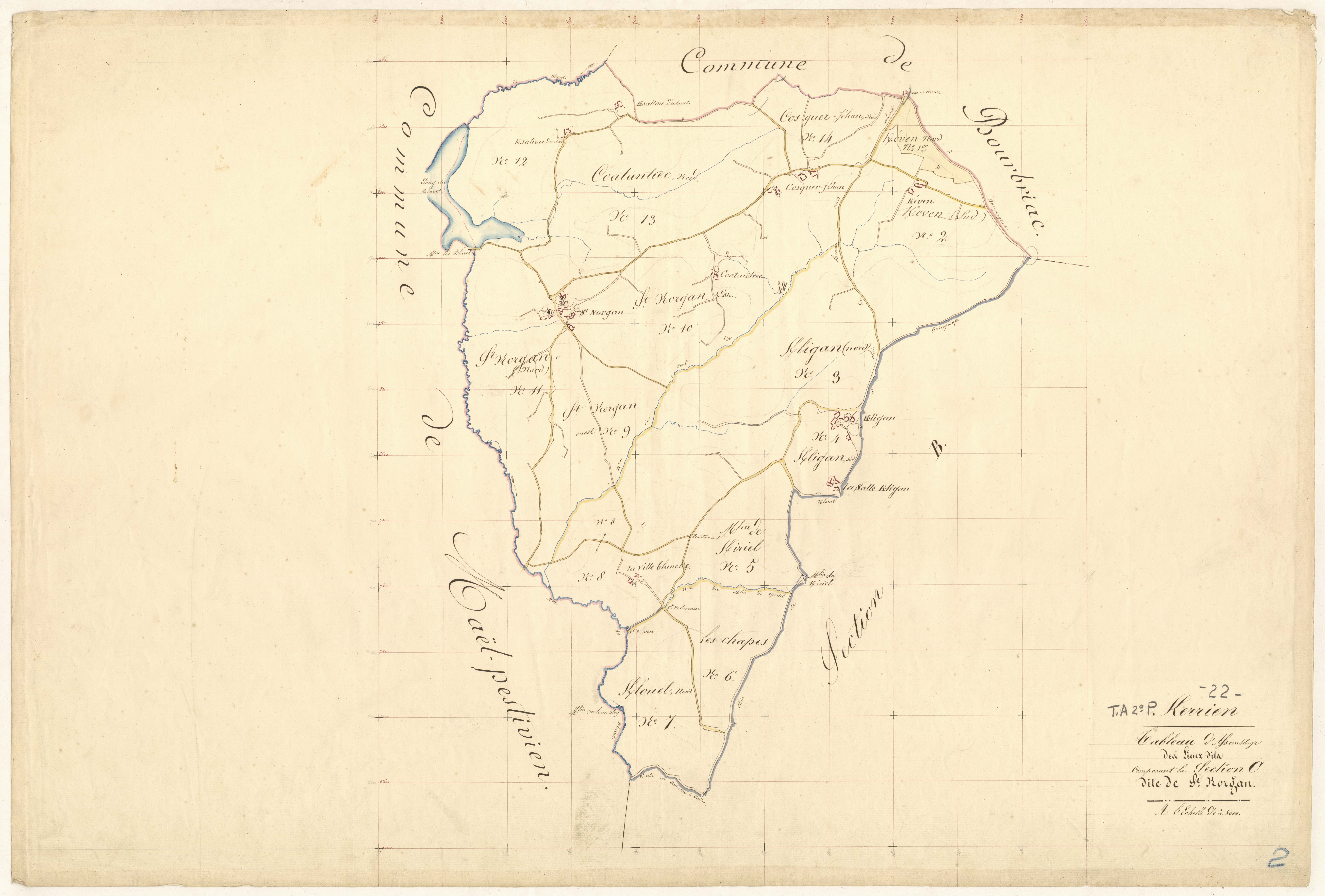 Kerien - Tableau d'assemblage : section C