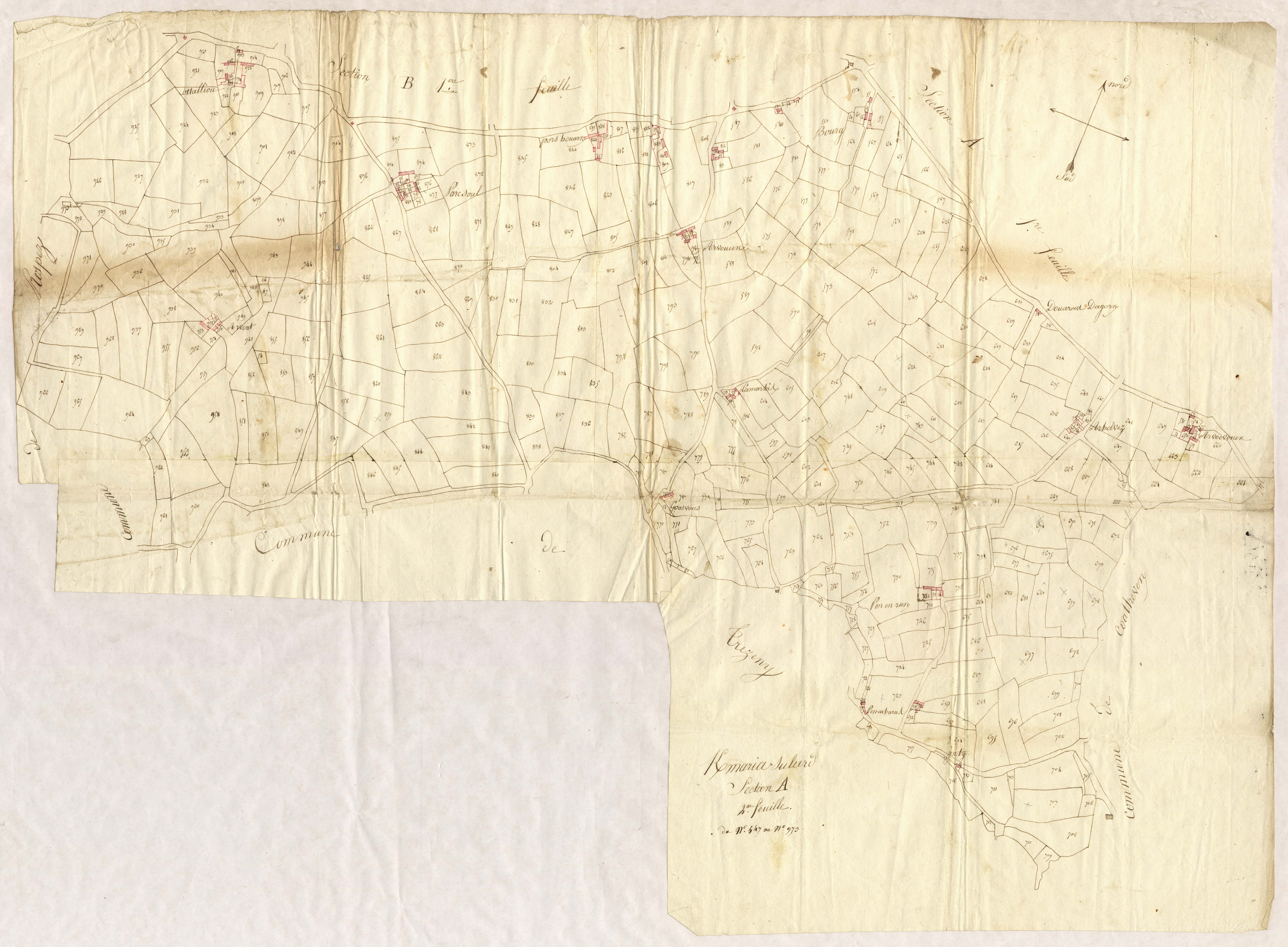Kermaria-Sulard - Section A, 2e feuille
