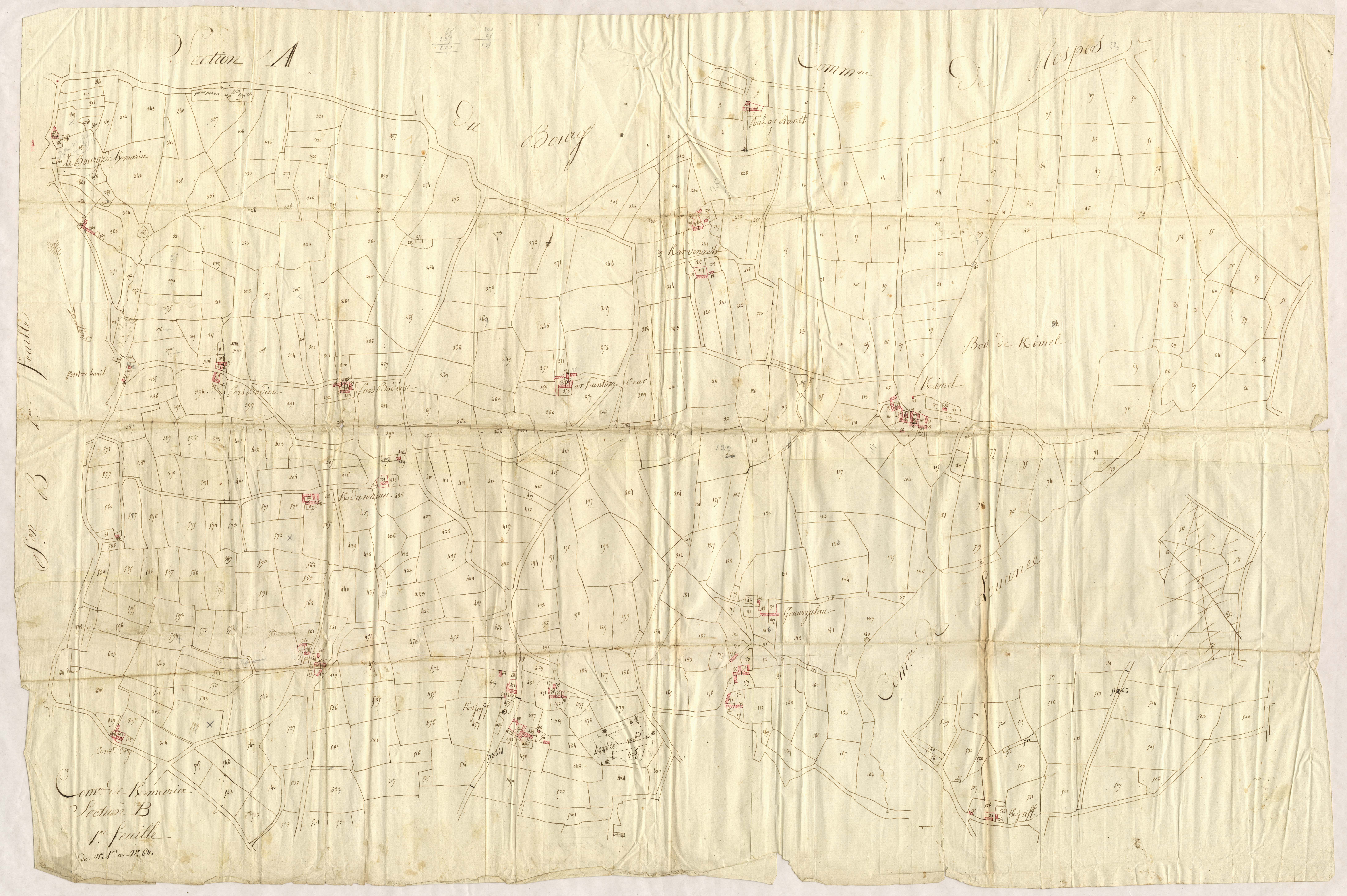 Kermaria-Sulard - Section B, 1re feuille