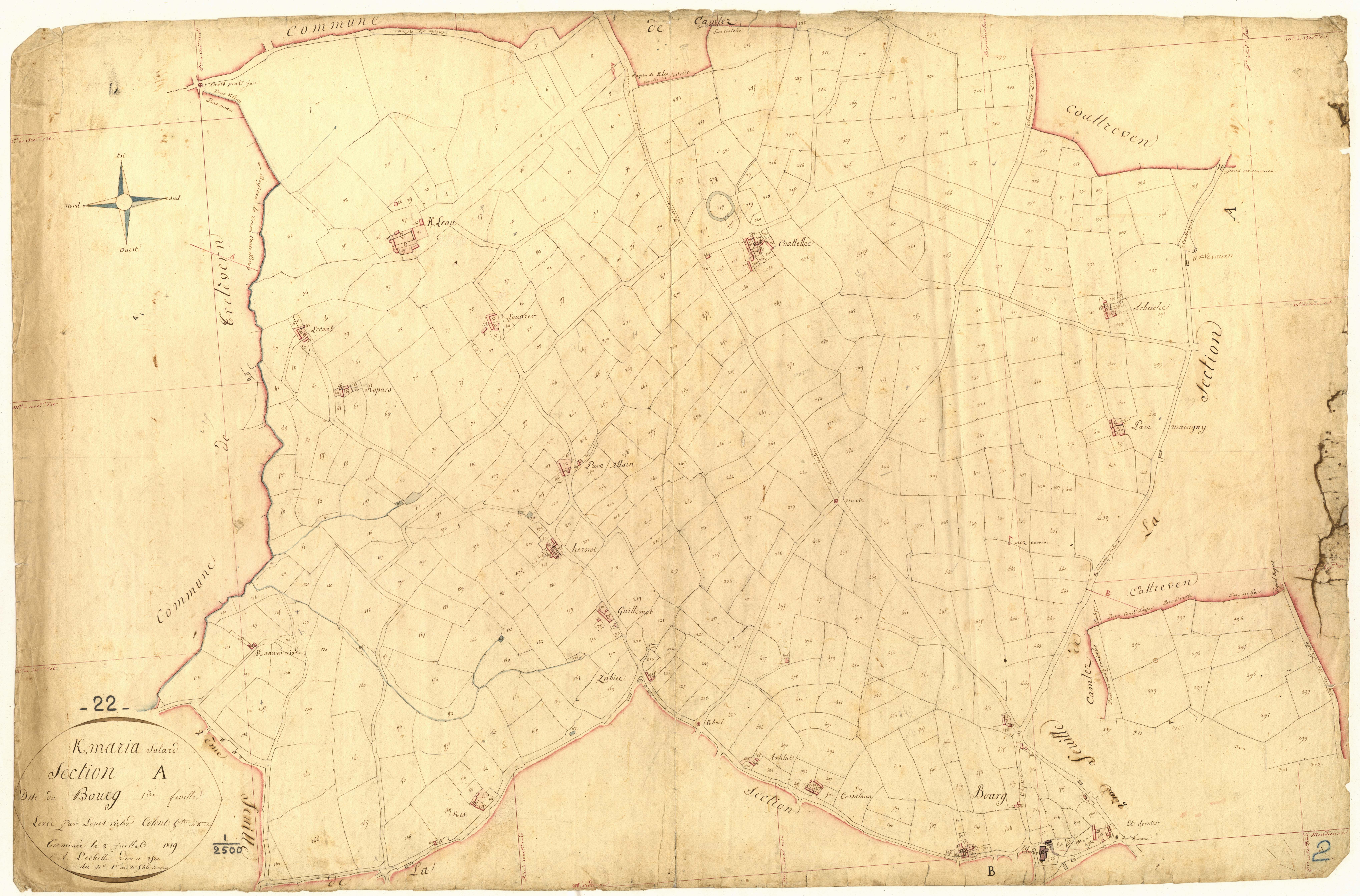 Kermaria-Sulard - Section A, 1re feuille