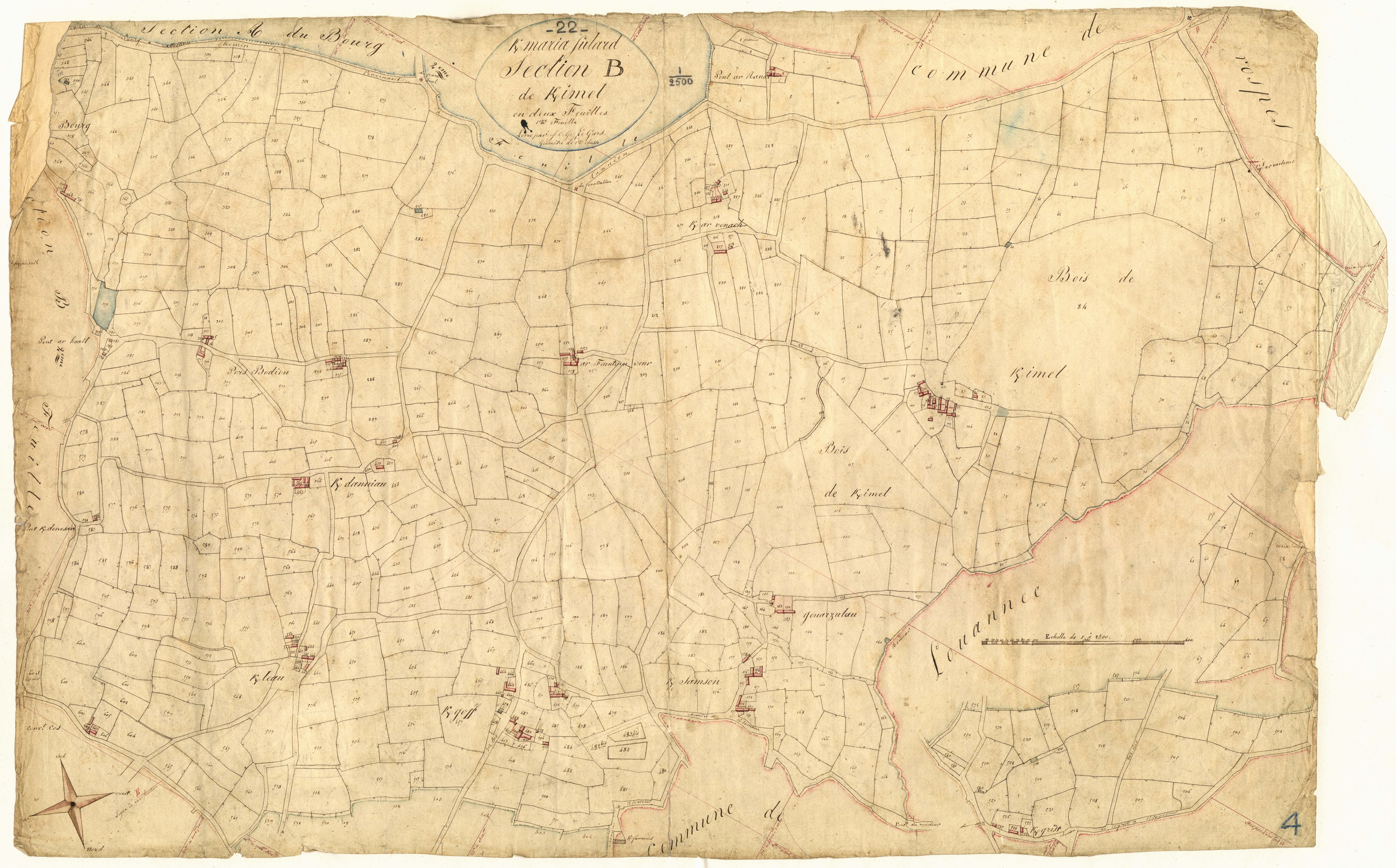 Kermaria-Sulard - Section B, 1re feuille
