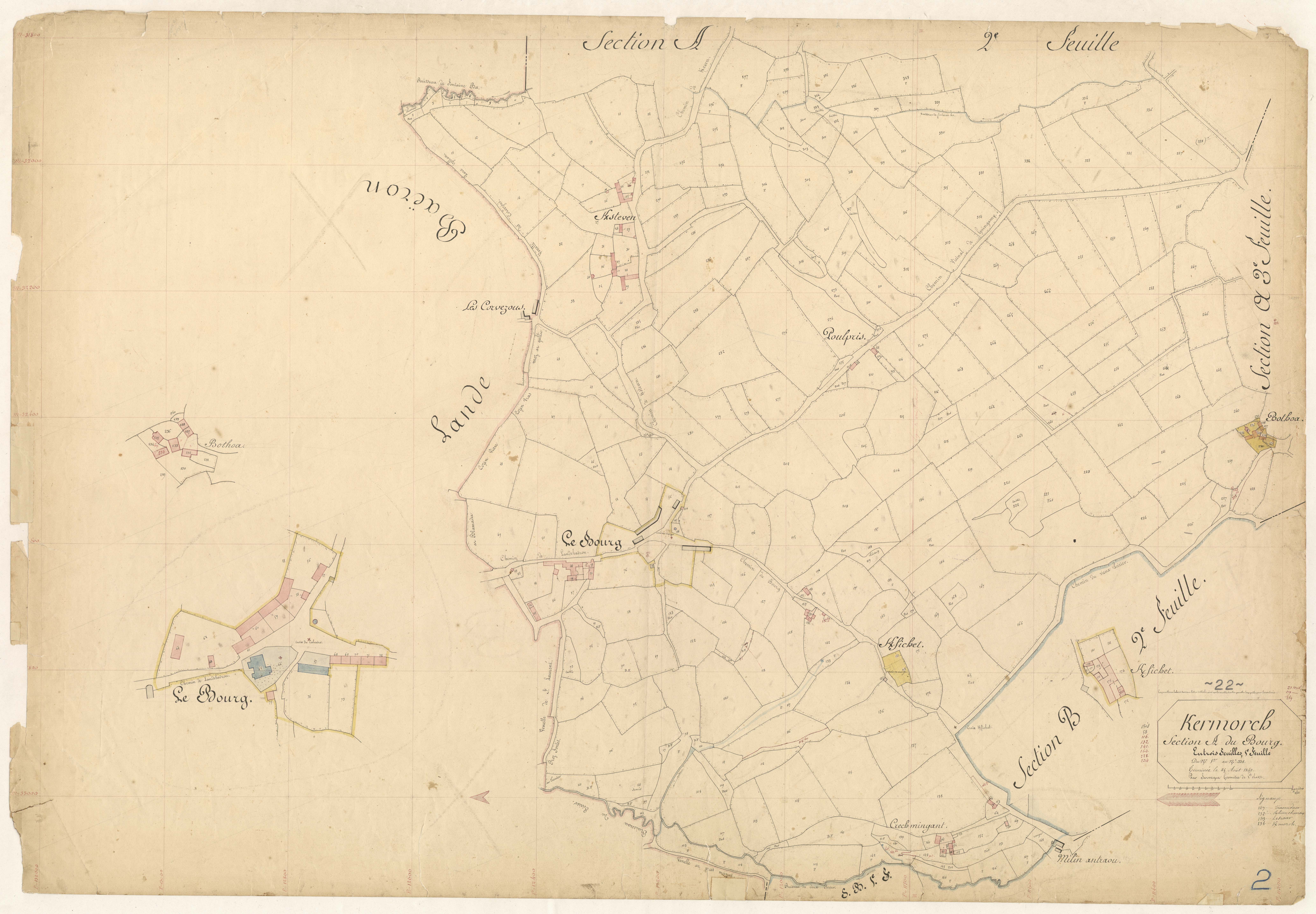 Kermoroc'h - Section A, 1re feuille