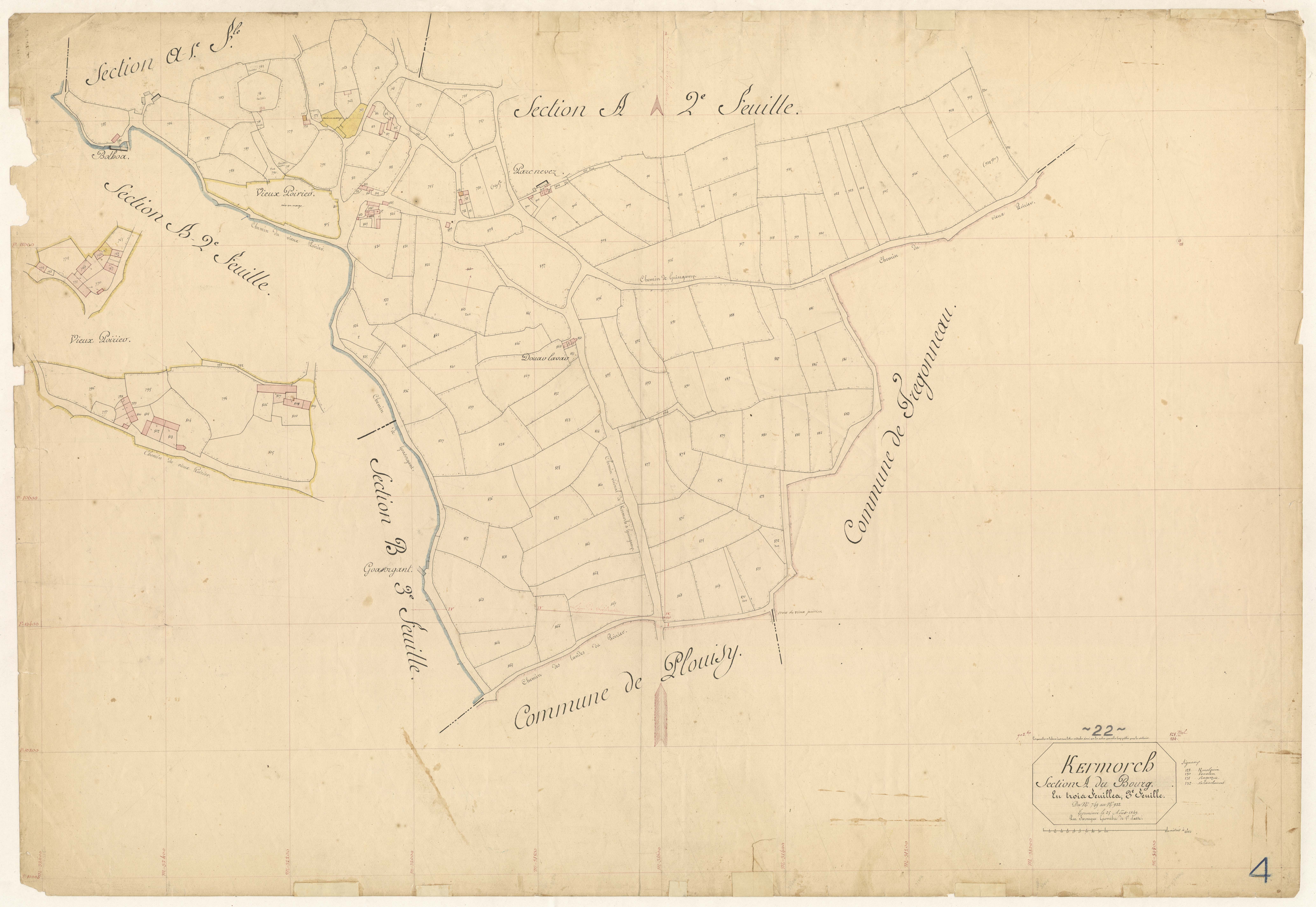 Kermoroc'h - Section A, 3e feuille