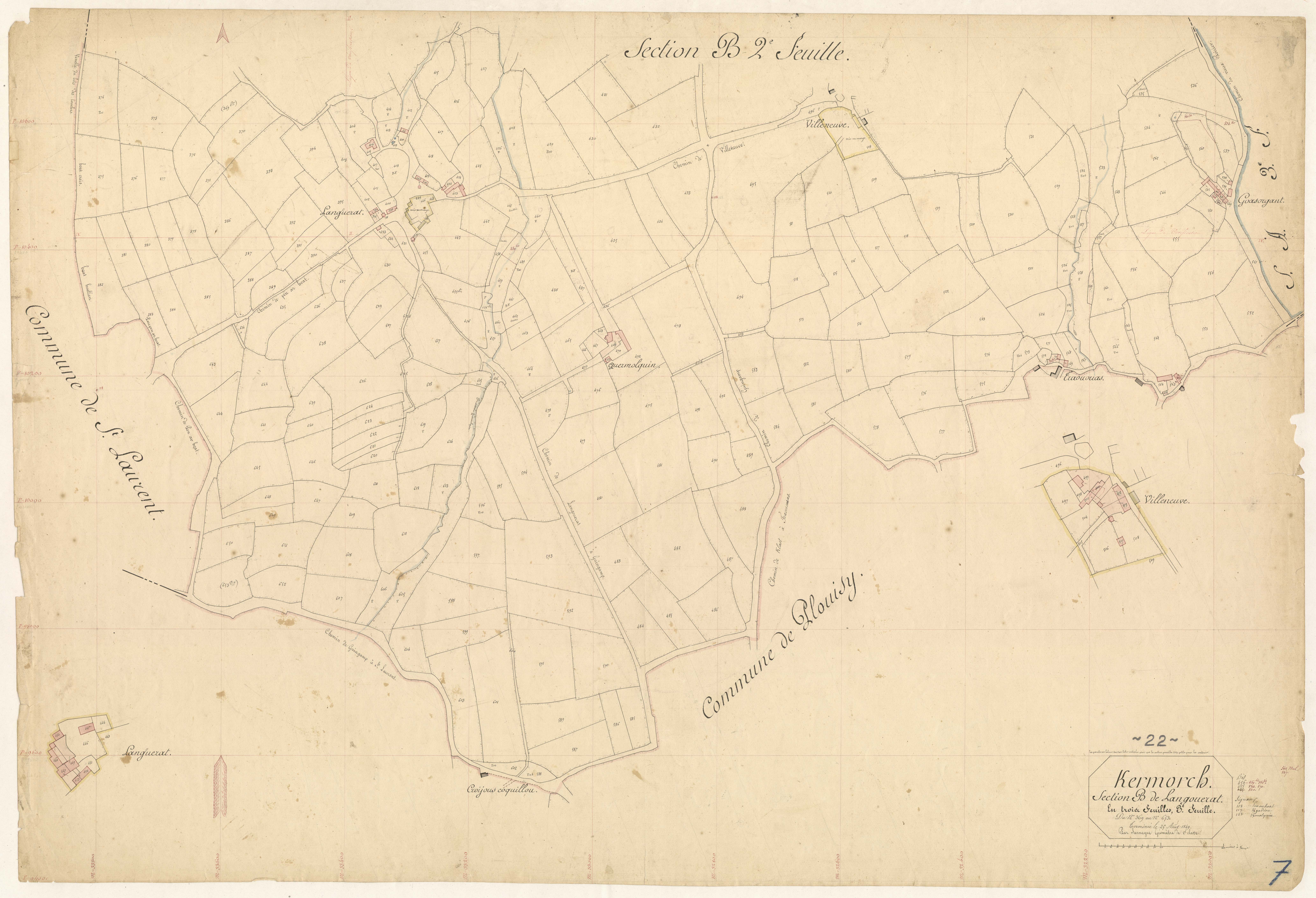 Kermoroc'h - Section B, 3e feuille