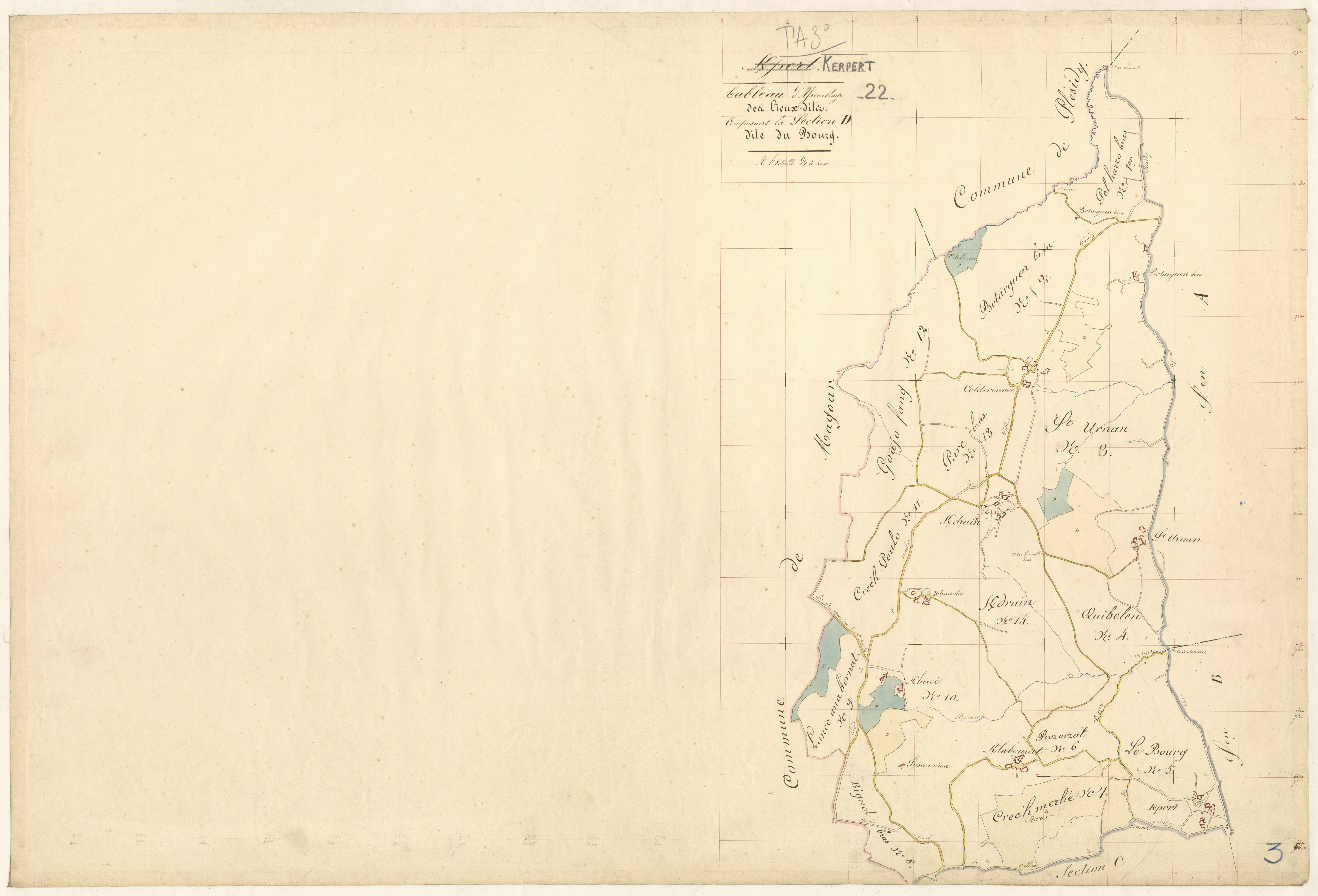 Kerpert - Tableau d'assemblage : section D