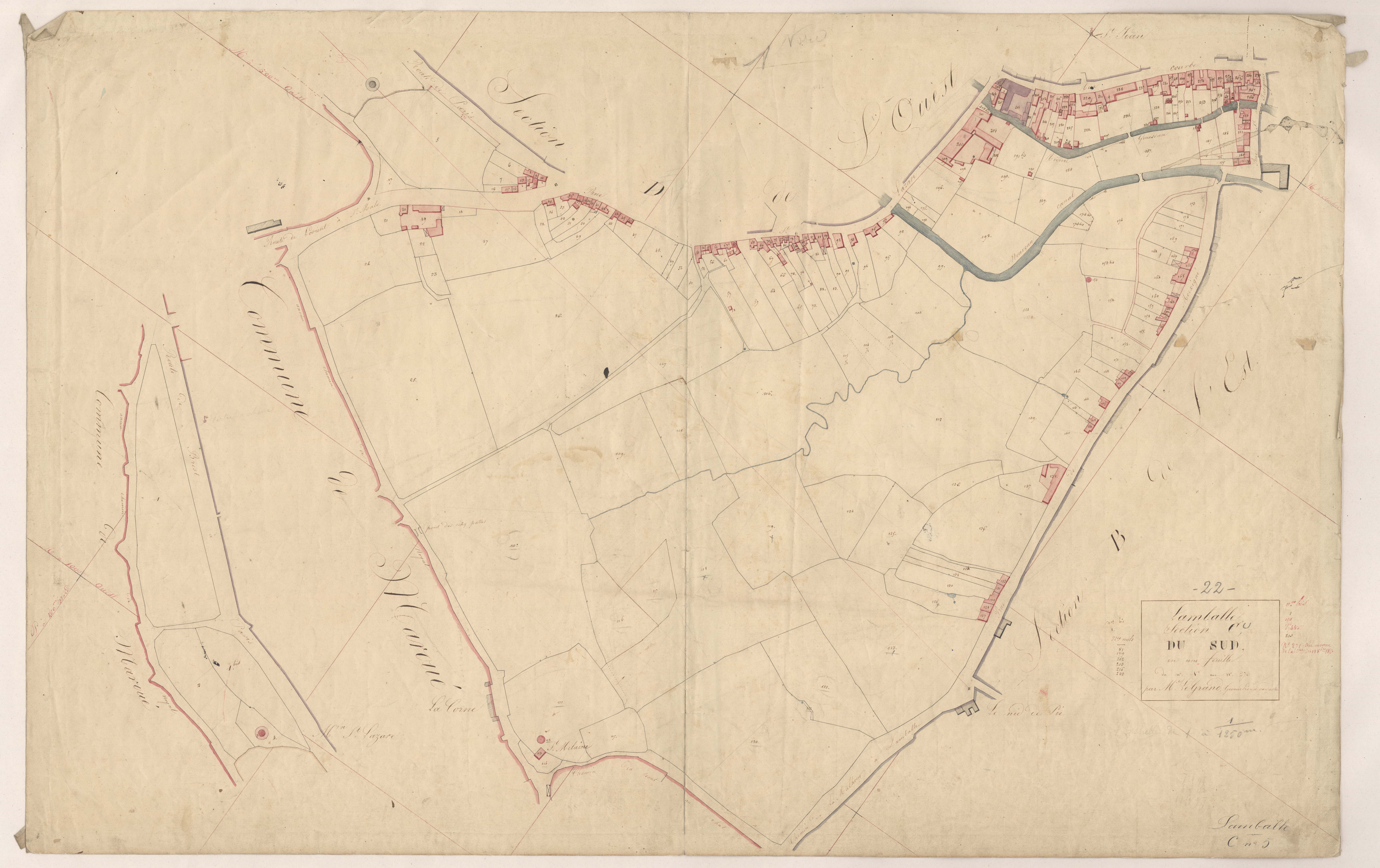 Lamballe - Section C, feuille unique