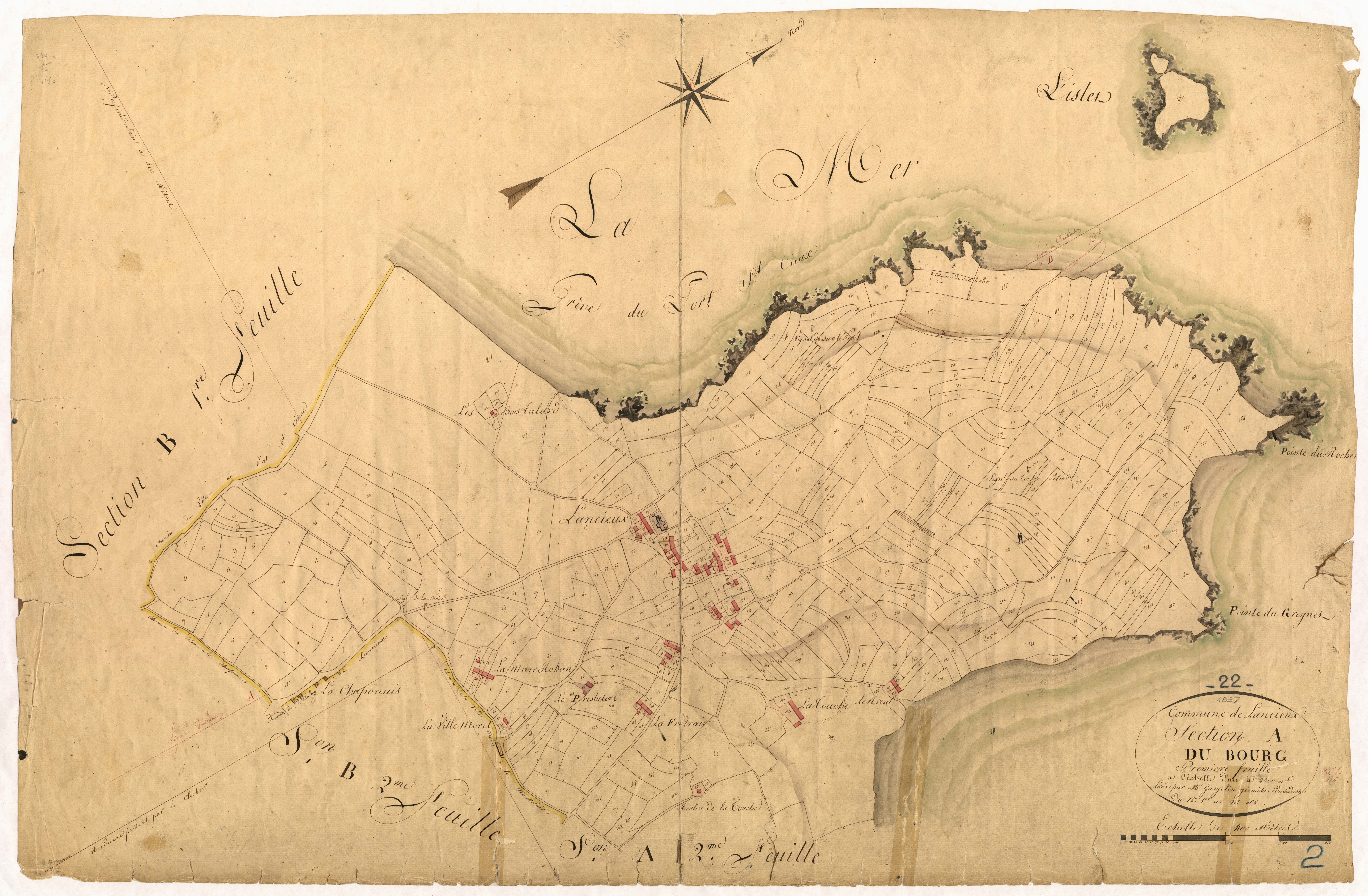 Lancieux - Section A, 1re feuille