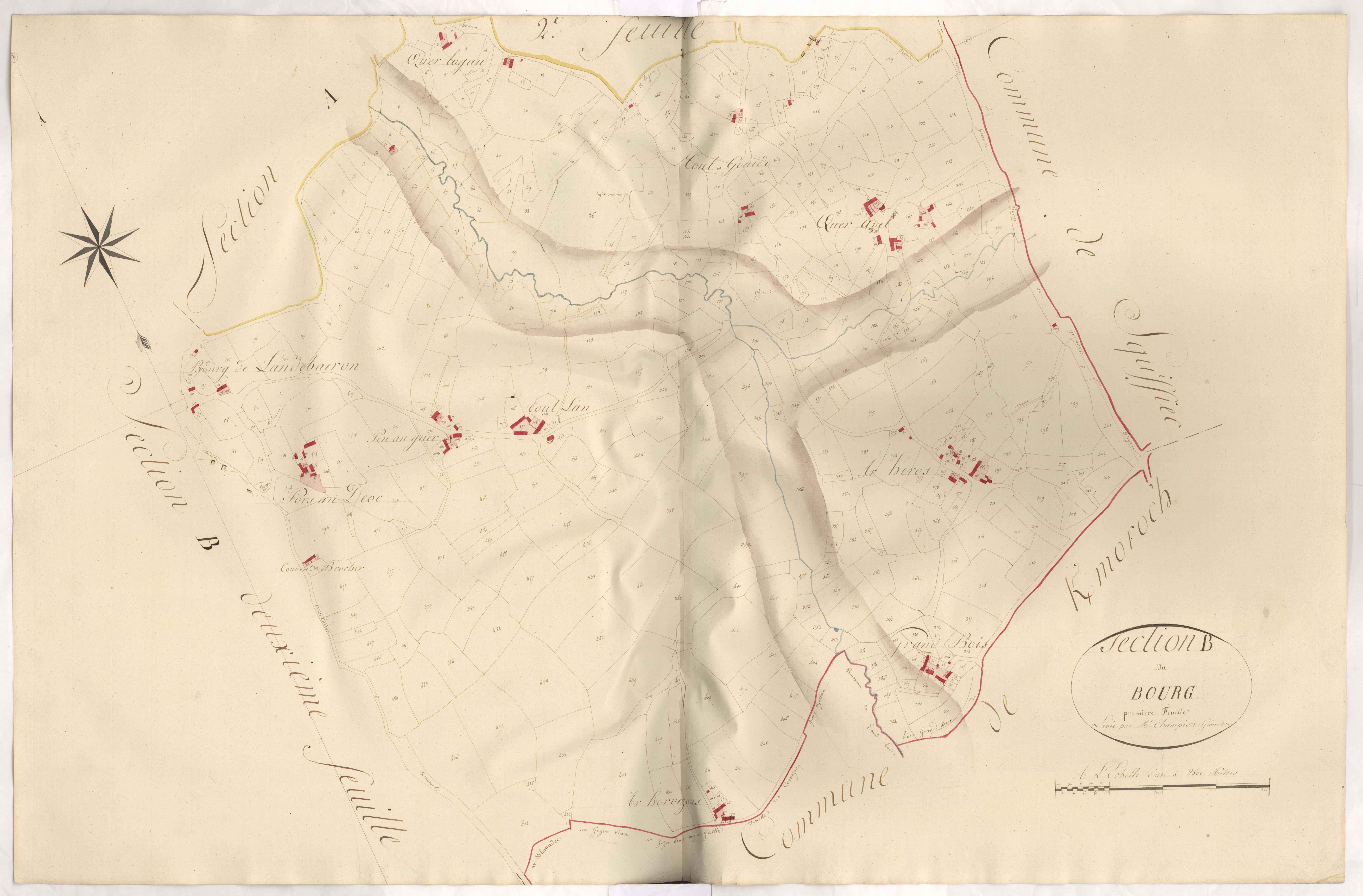Landebaëron - Section B, 1re feuille