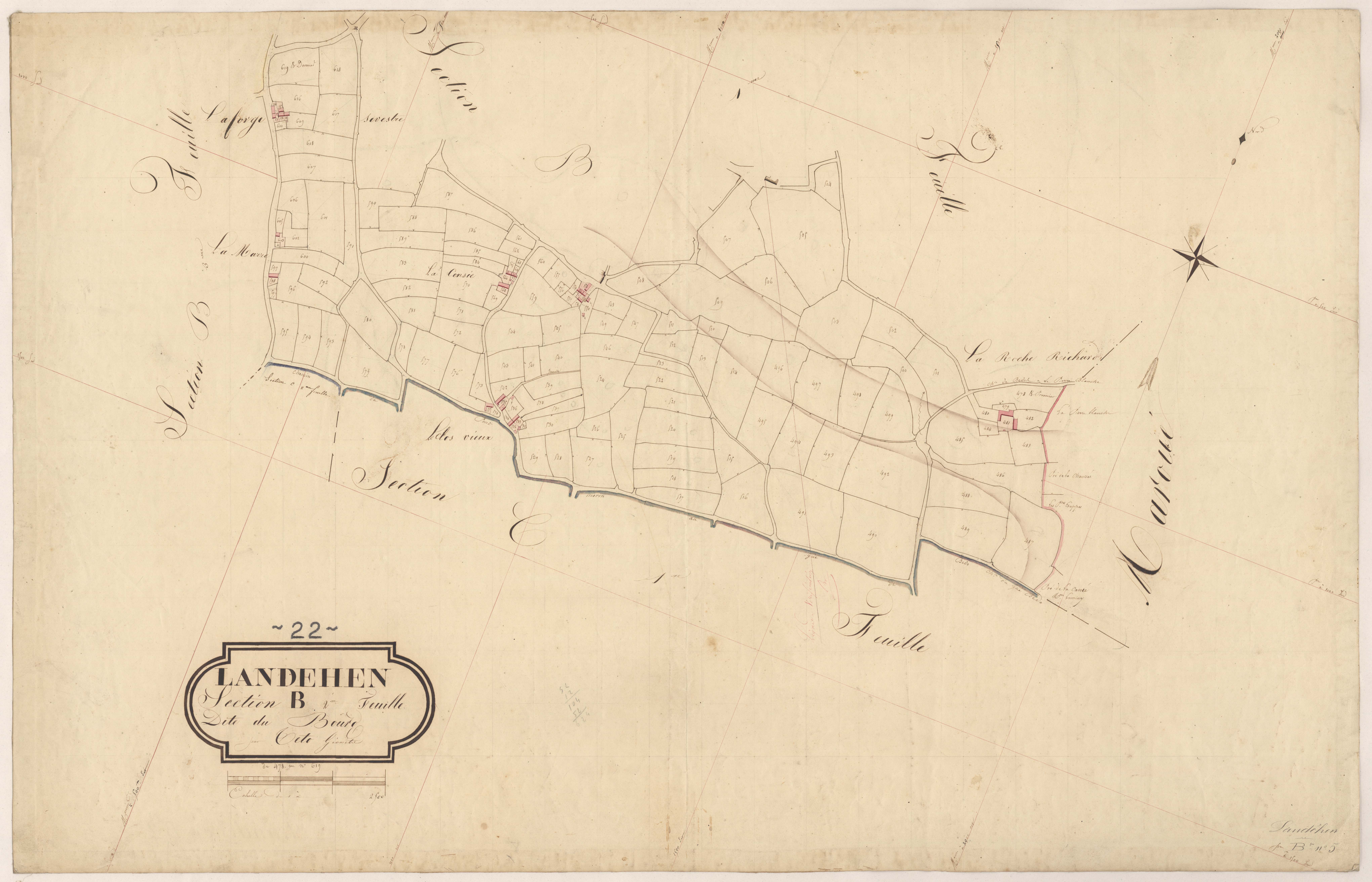 Landéhen - Section B, 2e feuille